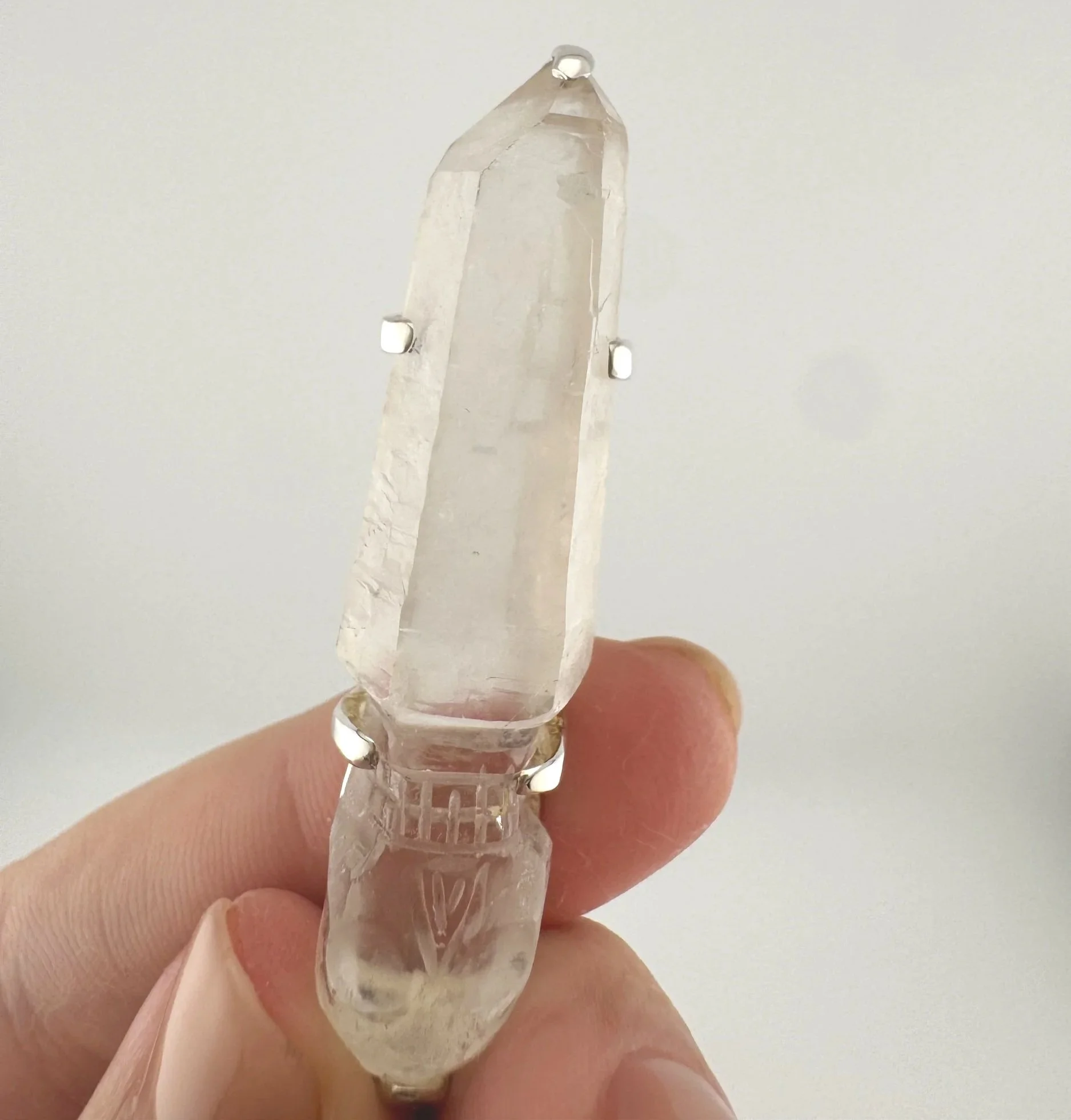Leandro de Souza Cathedral Quartz Skull Pendant