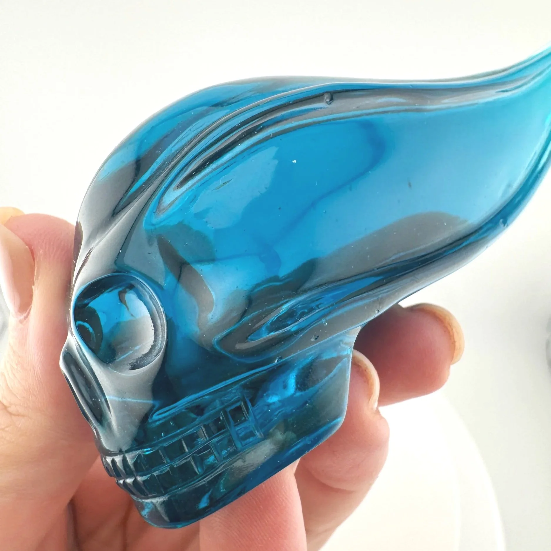 Leandro de Souza Blue Obsidian Traveler Skull