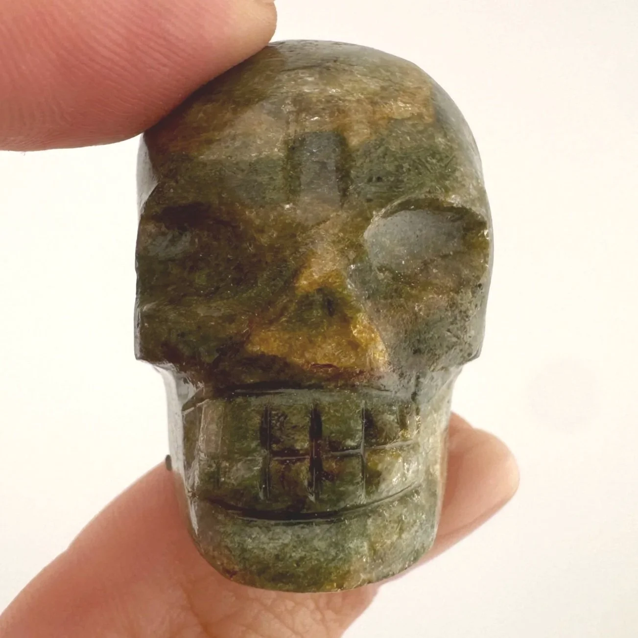Igor de Souza Green Epidote Skull