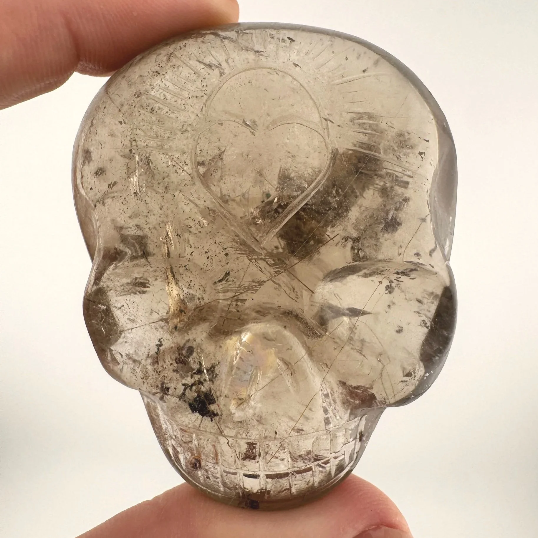 Leandro de Souza Smoky Garden Rutile Magical Child Palm Skull