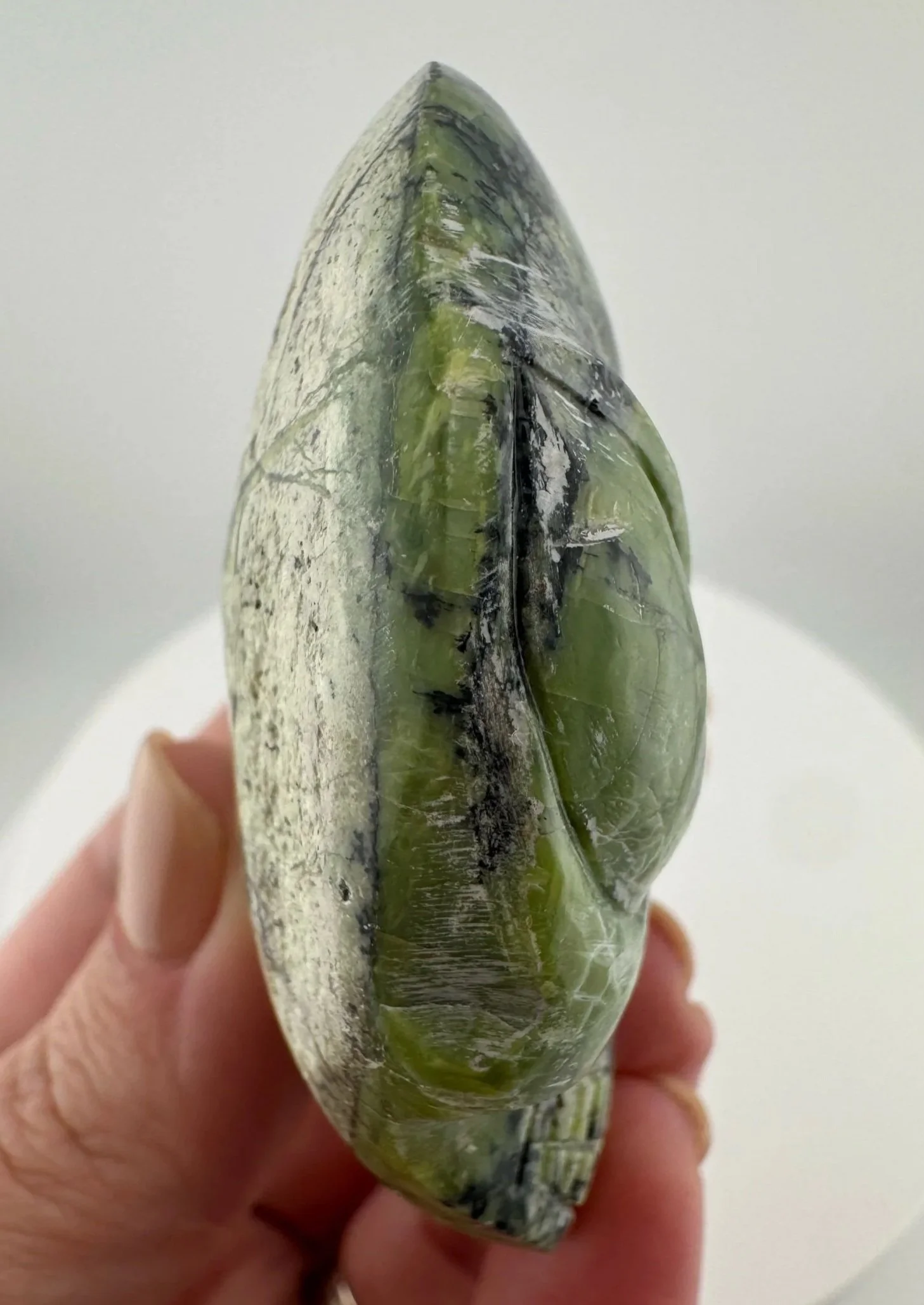 Leandro de Souza Green Opal Star Being Palm Skull