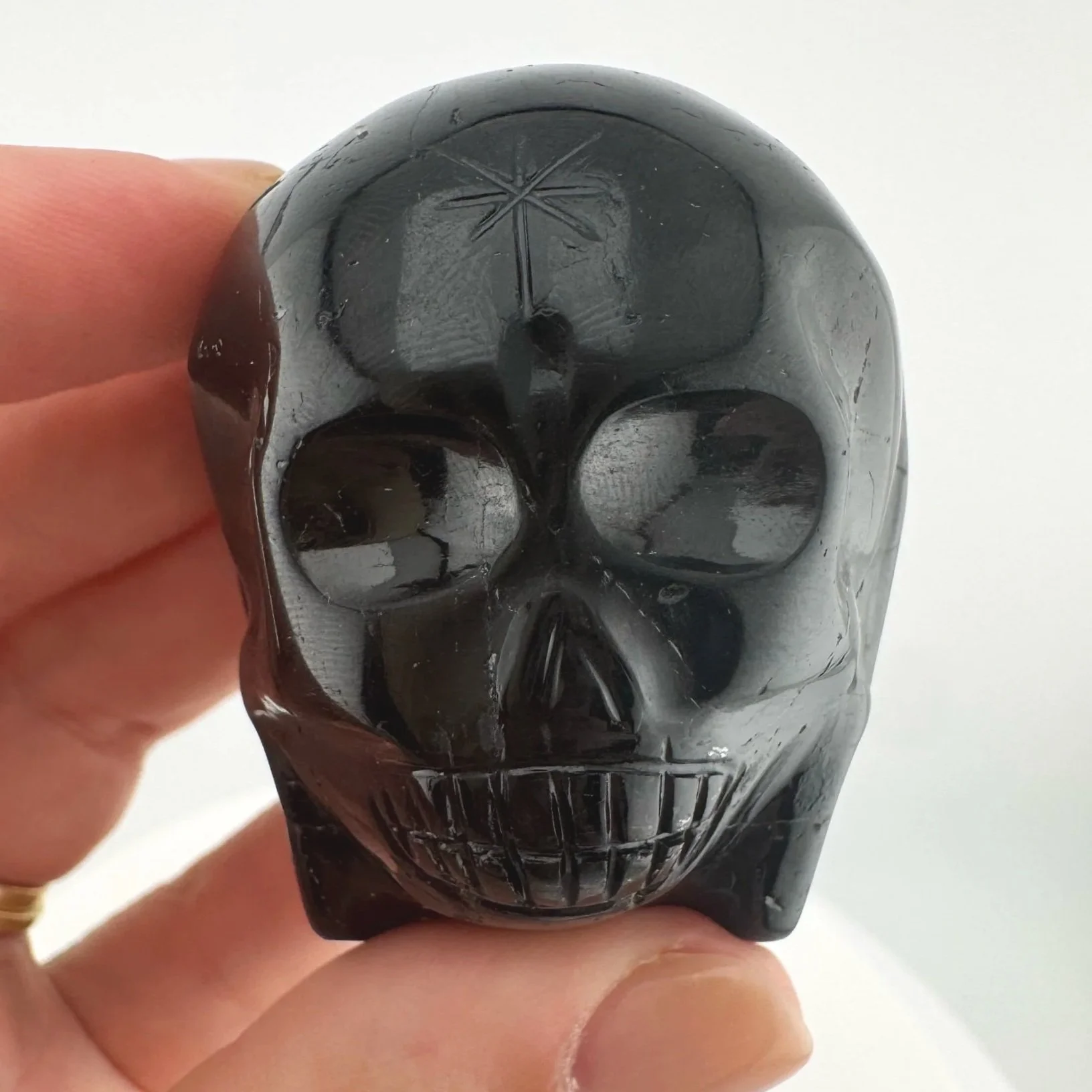 Leandro de Souza Black Tourmaline Star Being Twin Flame Skull