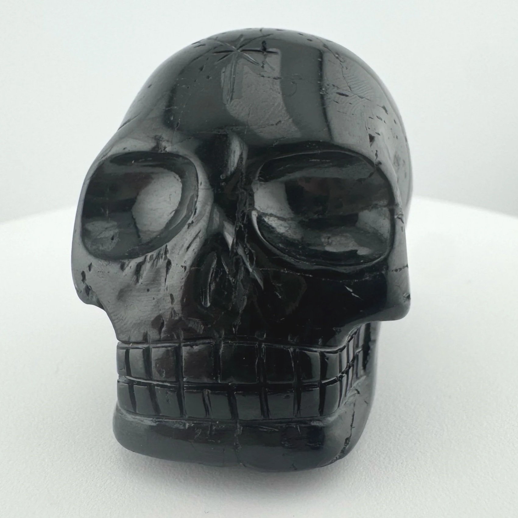 Leandro de Souza Black Tourmaline Skull