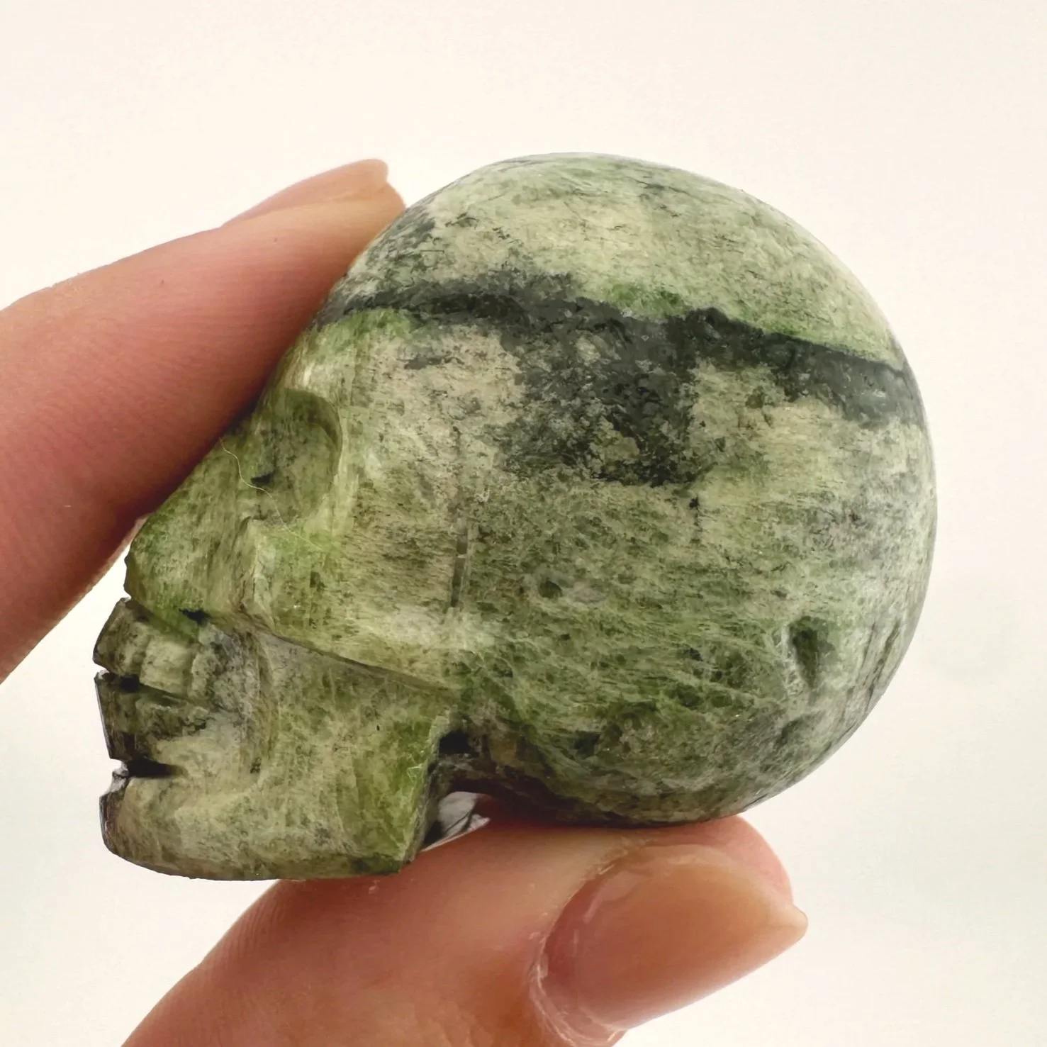 Igor de Souza Green Epidote Skull