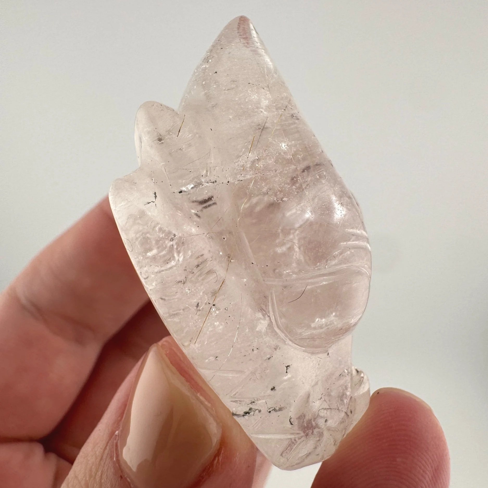 Leandro de Souza Rutilated Quartz Dragon Skull