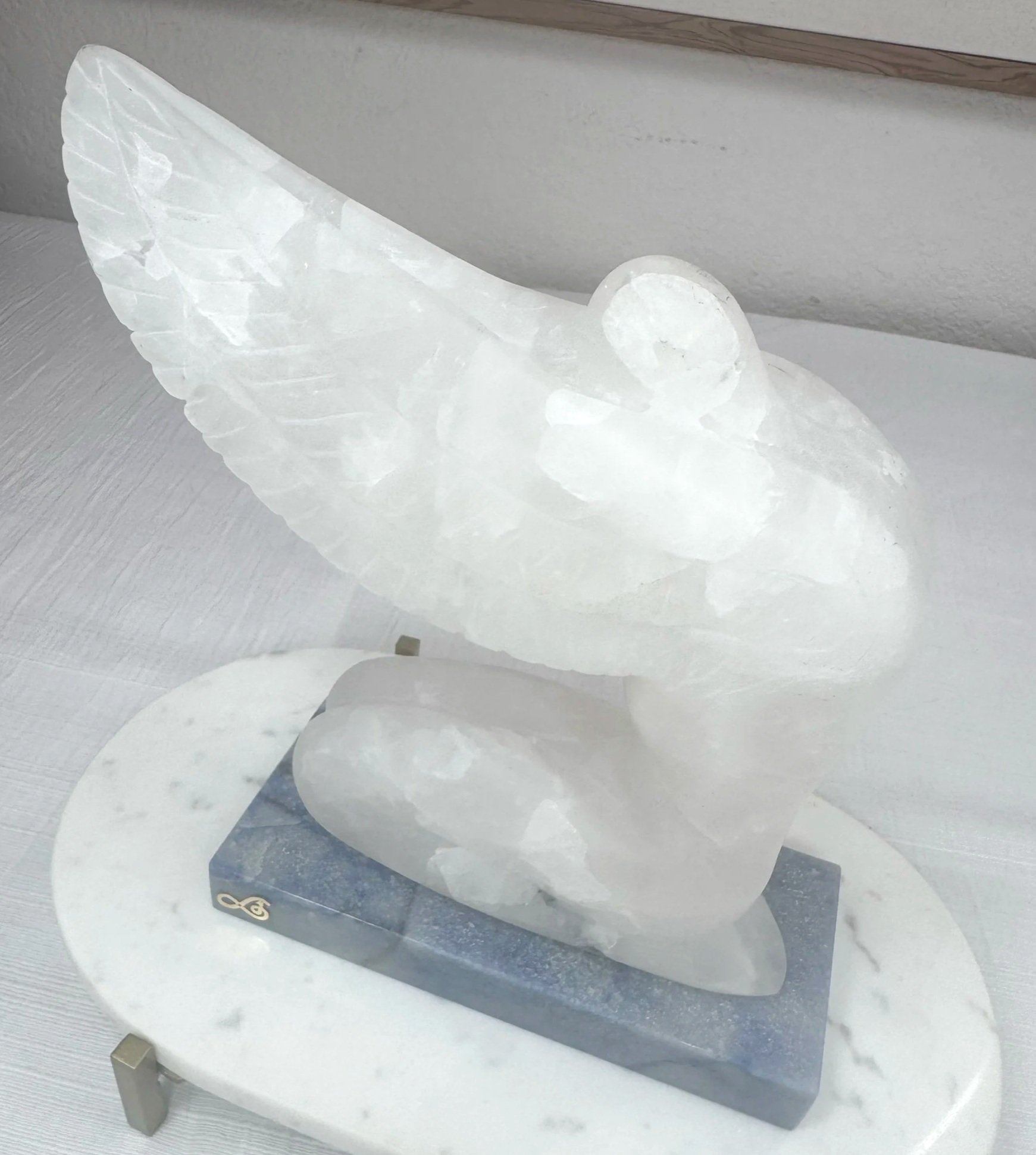 Leandro de Souza Praying Angel Sculpture