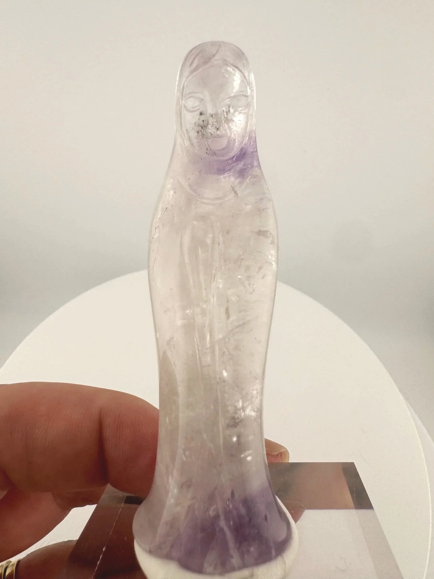 Leandro de Souza Phantom Amethyst Mother Mary Statuette