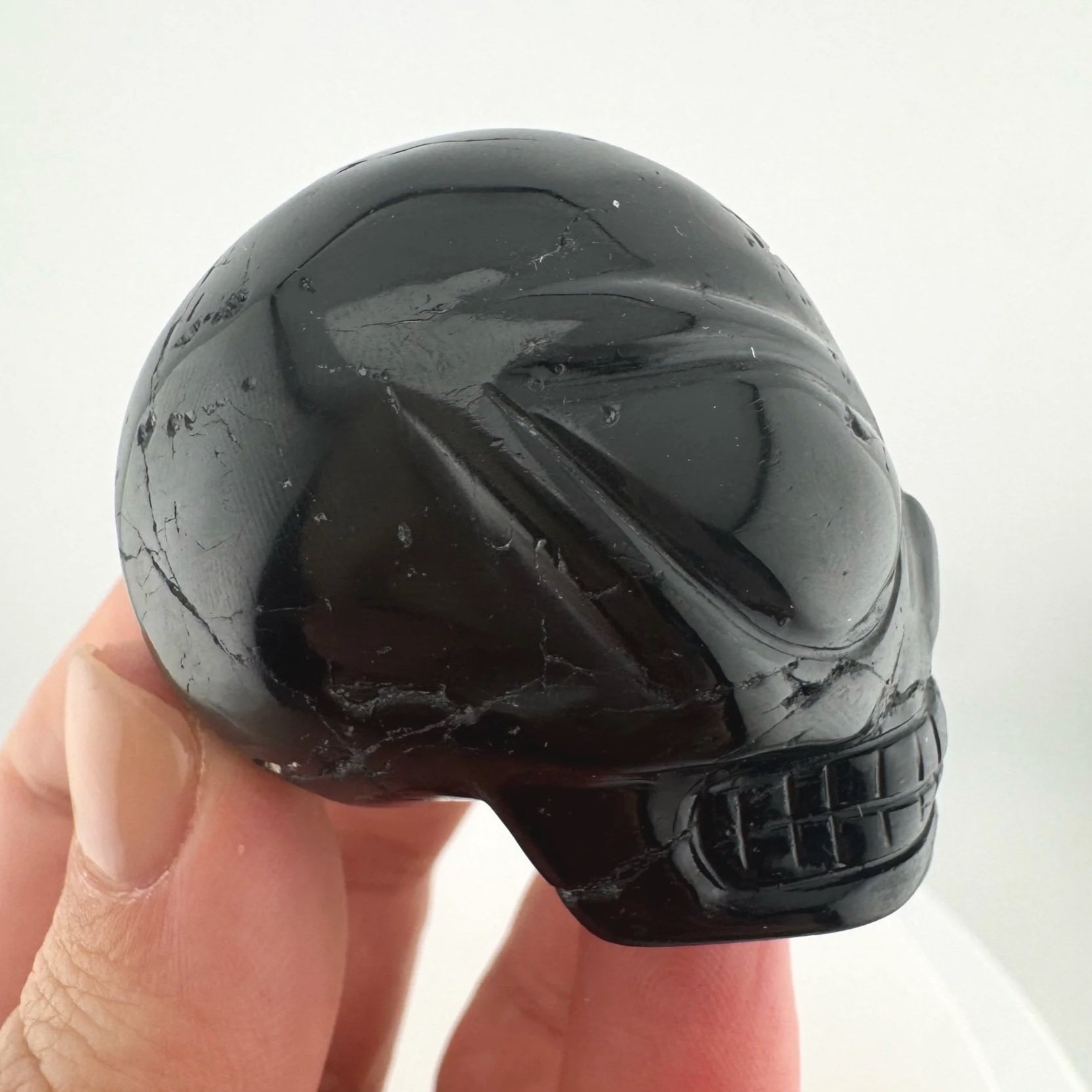 Leandro de Souza Black Tourmaline Star Being Skull