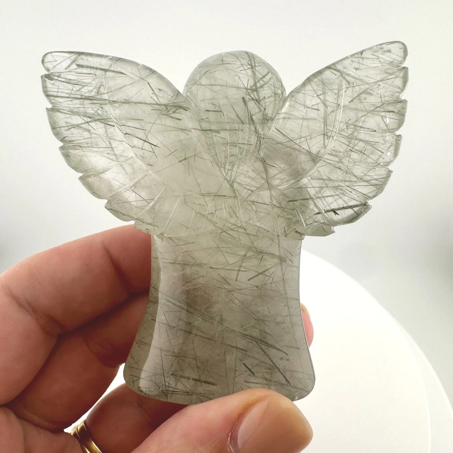 Leandro de Souza Epidote in Quartz Angel