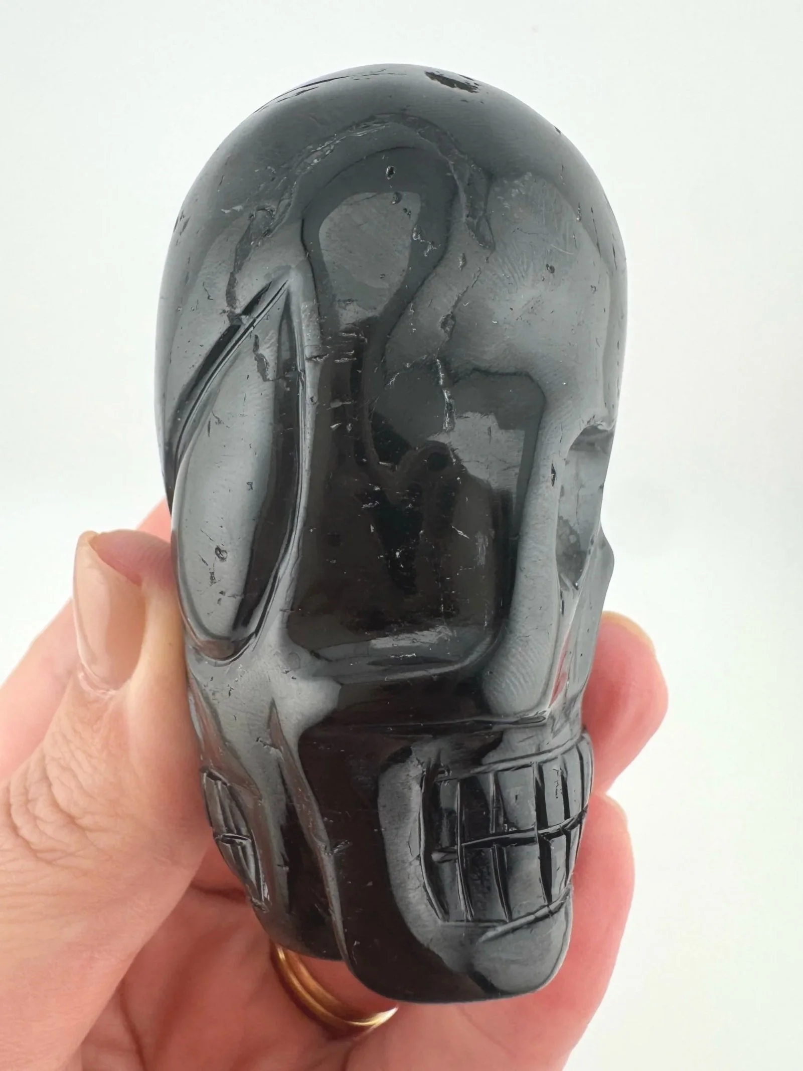 Leandro de Souza Black Tourmaline Shaman Twin Flame Skull