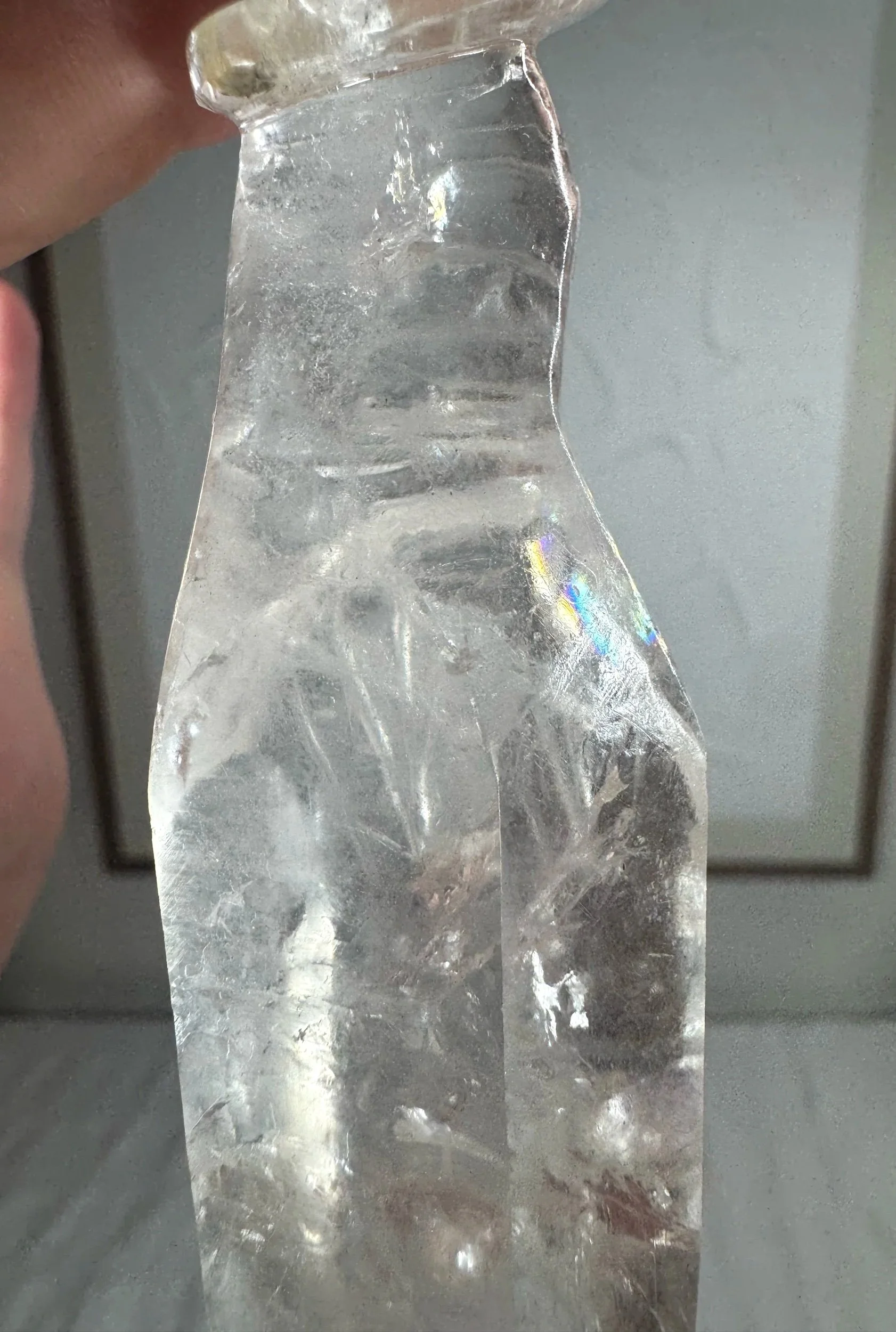 Leandro de Souza Cathedral Quartz Mother Mary Wand