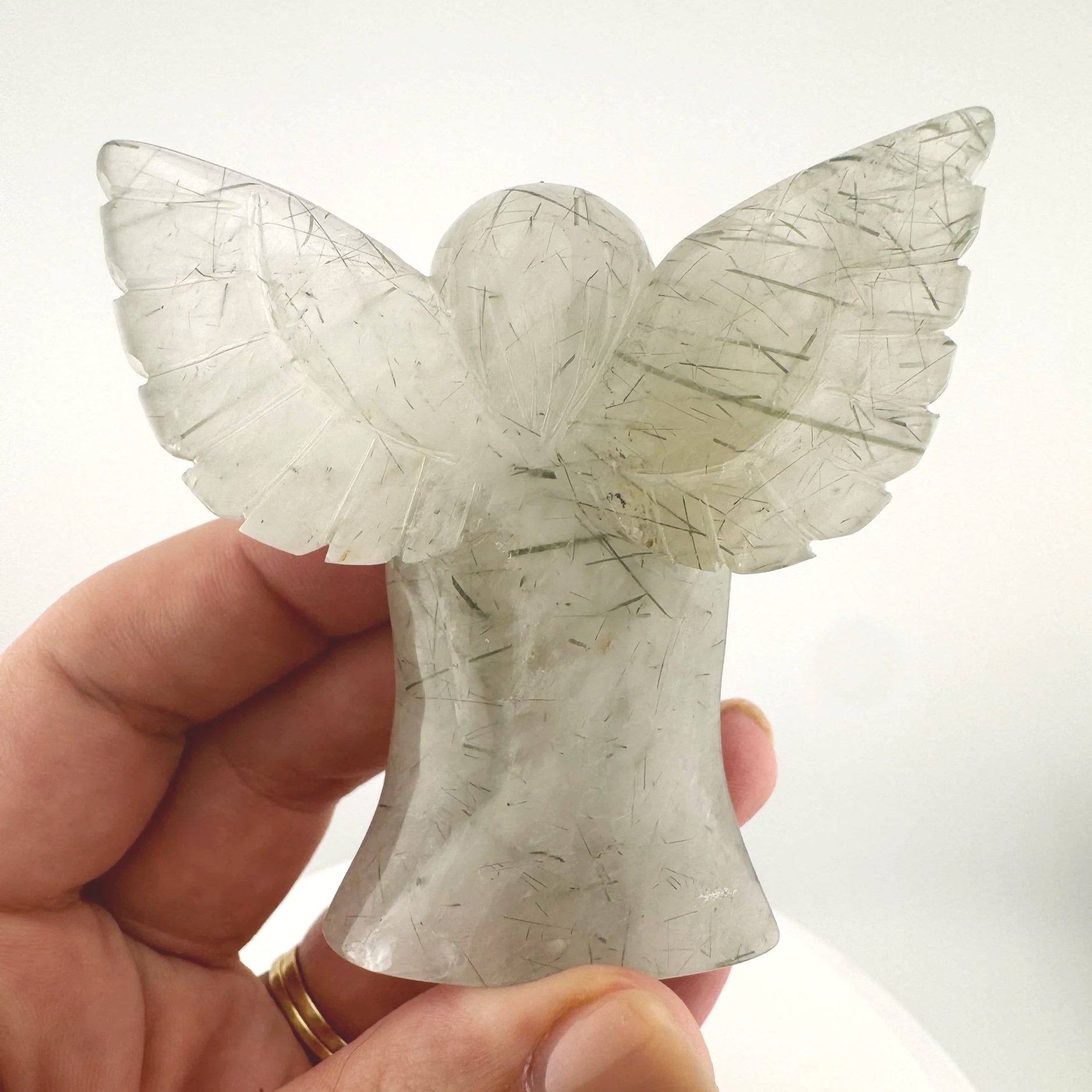 Leandro de Souza Epidote in Quartz Angel