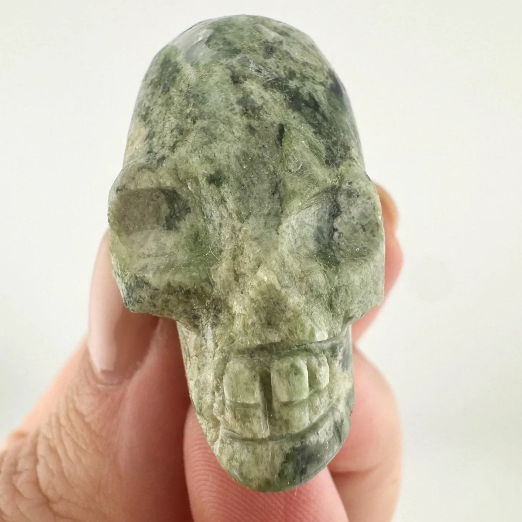 Igor de Souza Green Epidote Skull