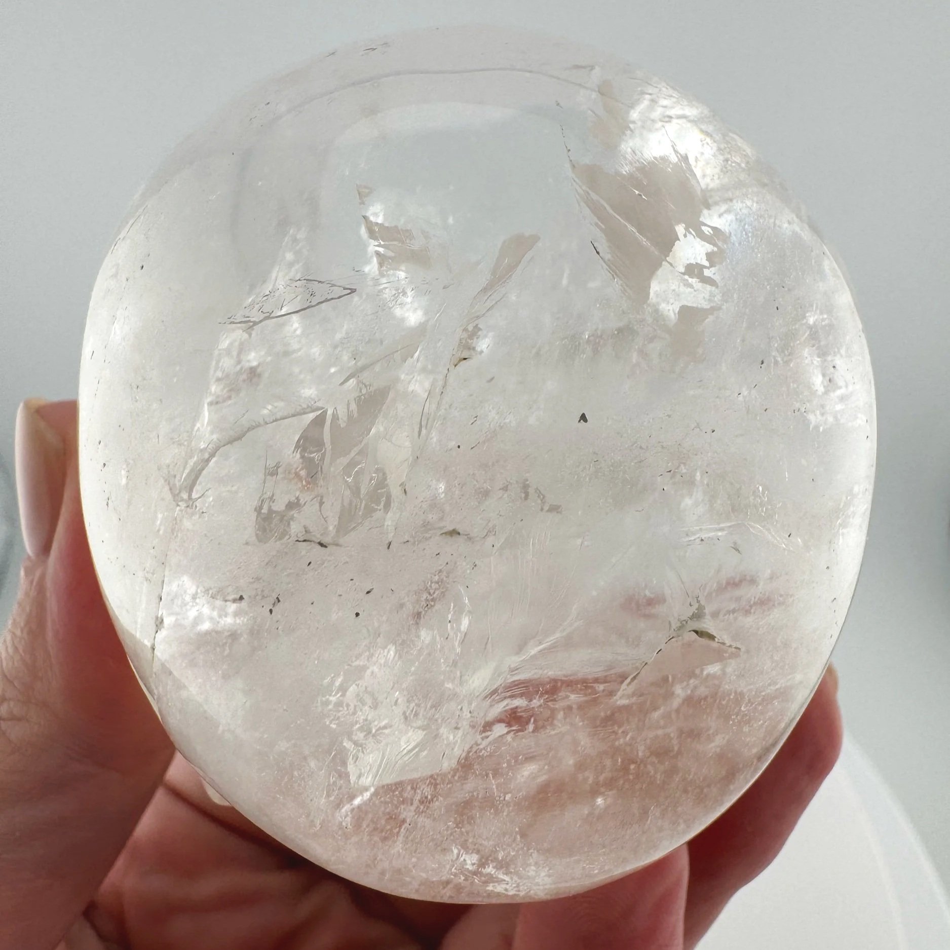 Sirius Quartz Magical Child Skull carved by Leandro de Souza
