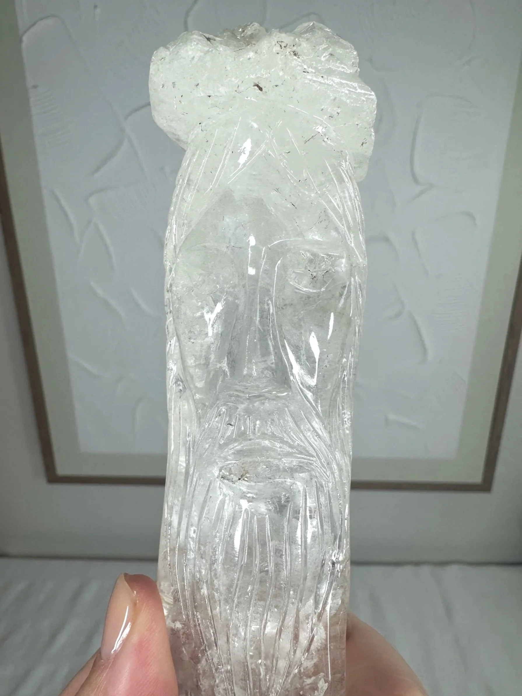 Leandro de Souza Cathedral Quartz Jesus Wand