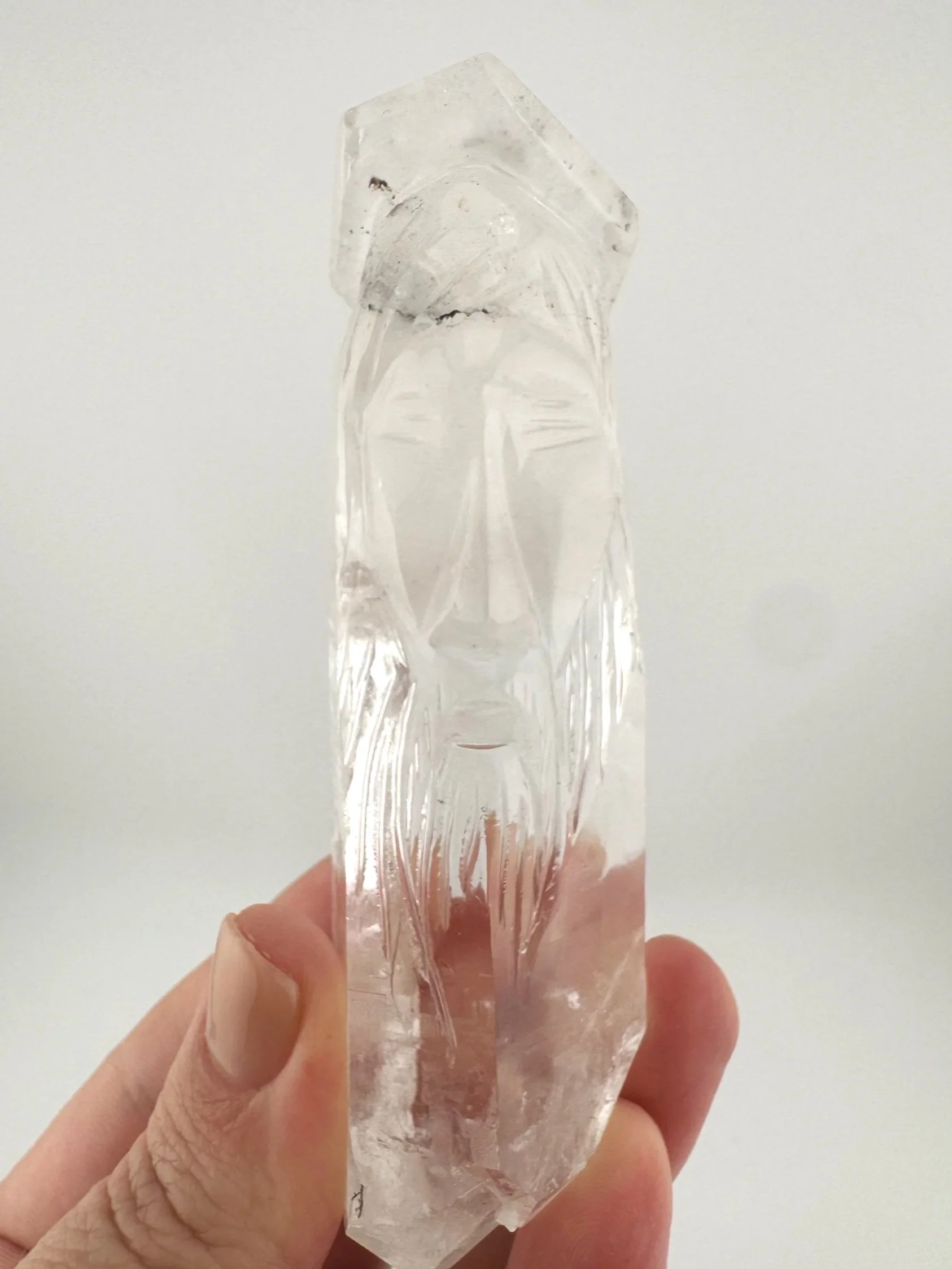Leandro de Souza Cathedral Quartz Jesus Wand