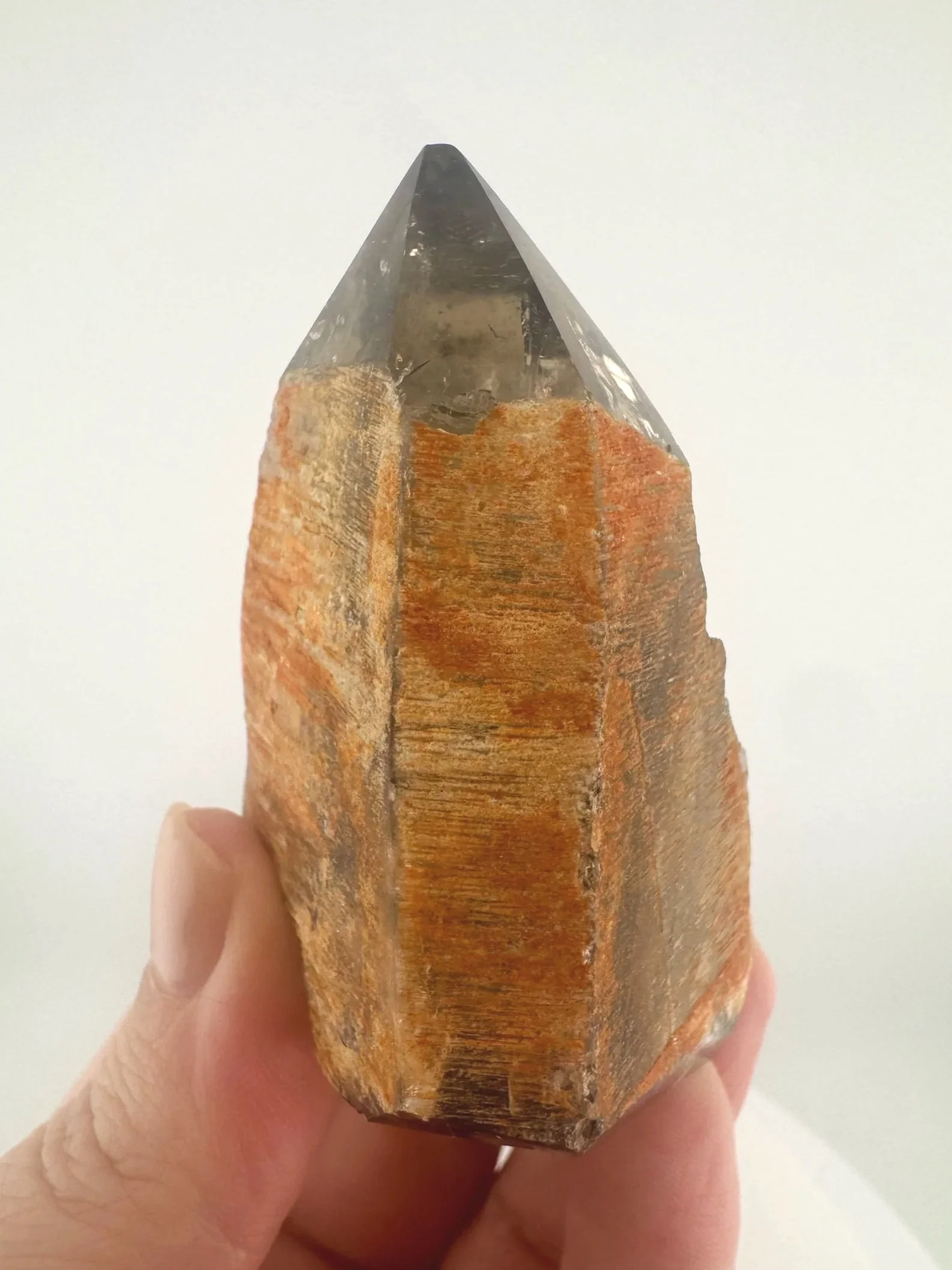 Igor de Souza Morion Tangerine Quartz Shaman Skull