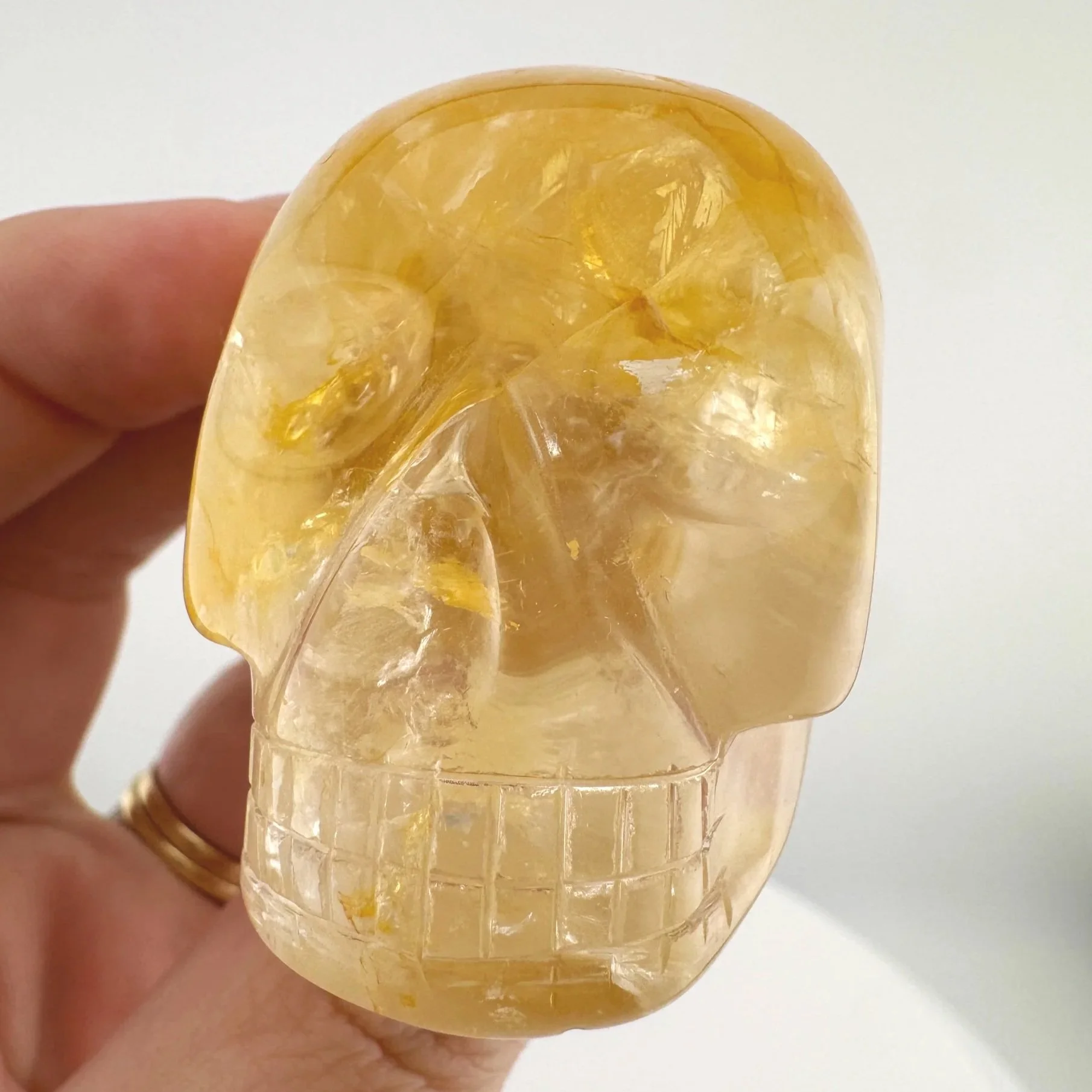 Leandro de Souza Golden Healer Quartz Skull