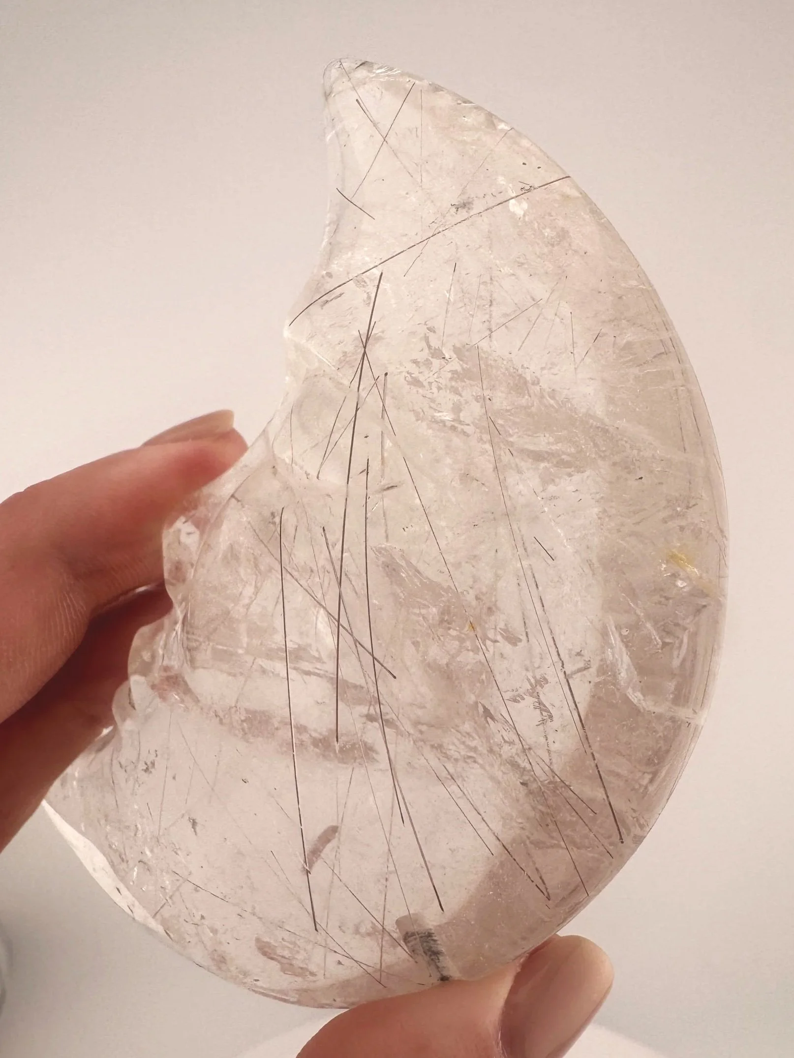 Leandro de Souza Red Rutile in Quartz Moon