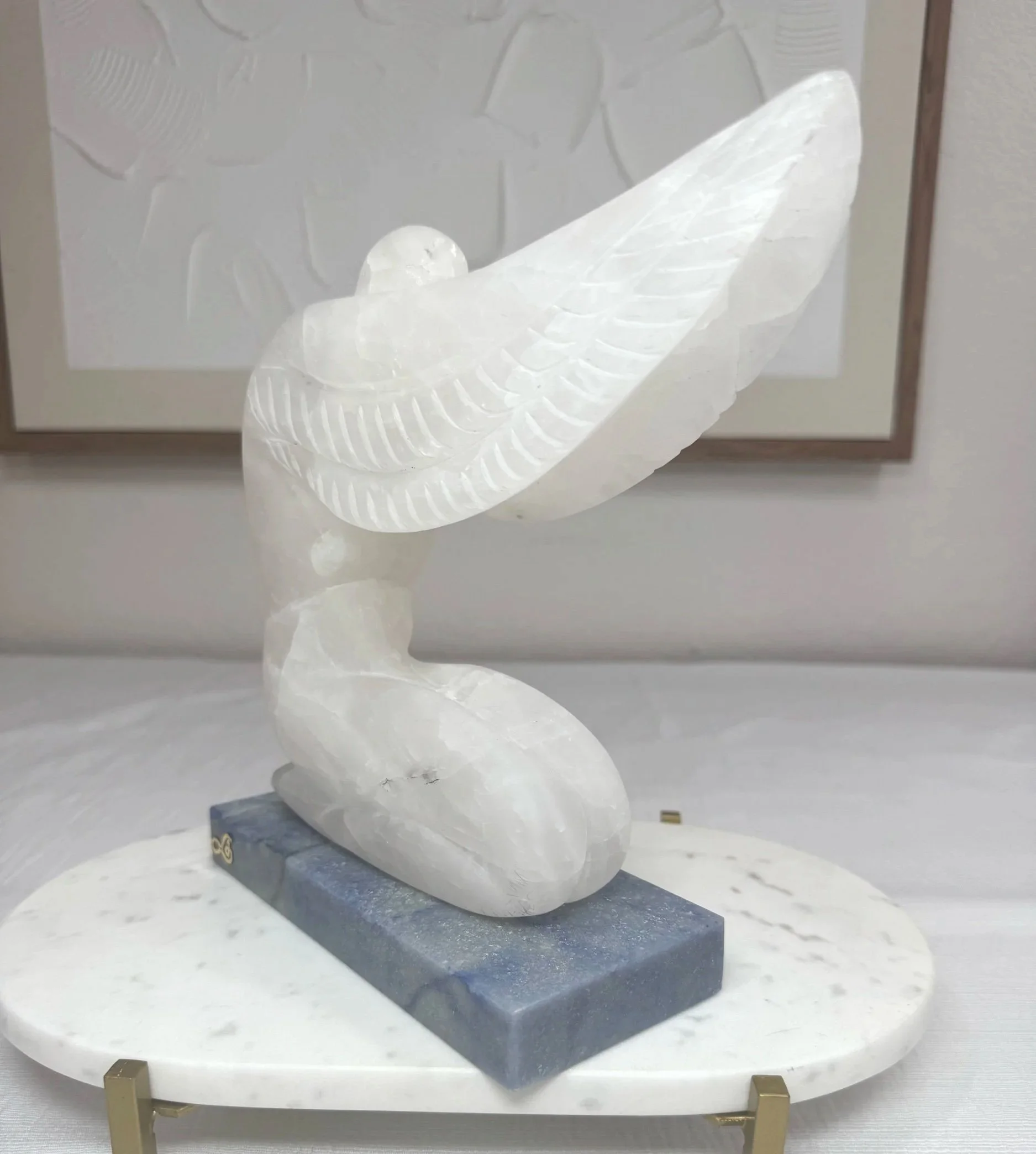 Leandro de Souza Praying Angel Sculpture