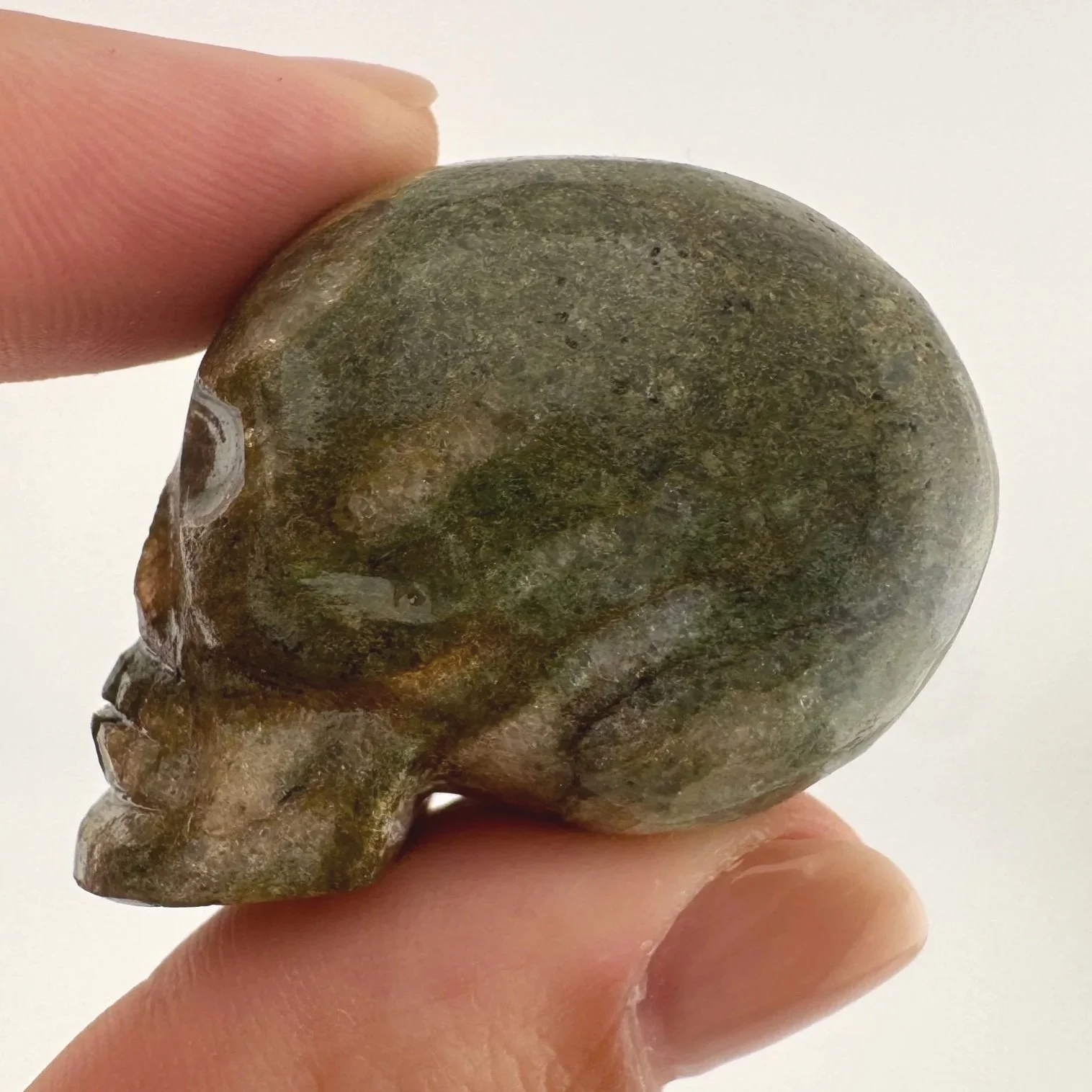 Igor de Souza Green Epidote Skull