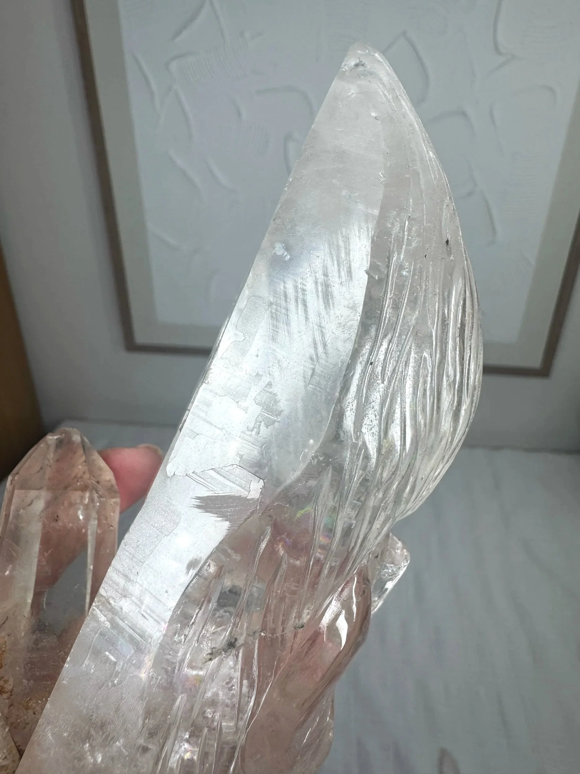Leandro de Souza Cathedral Quartz Jesus Wand