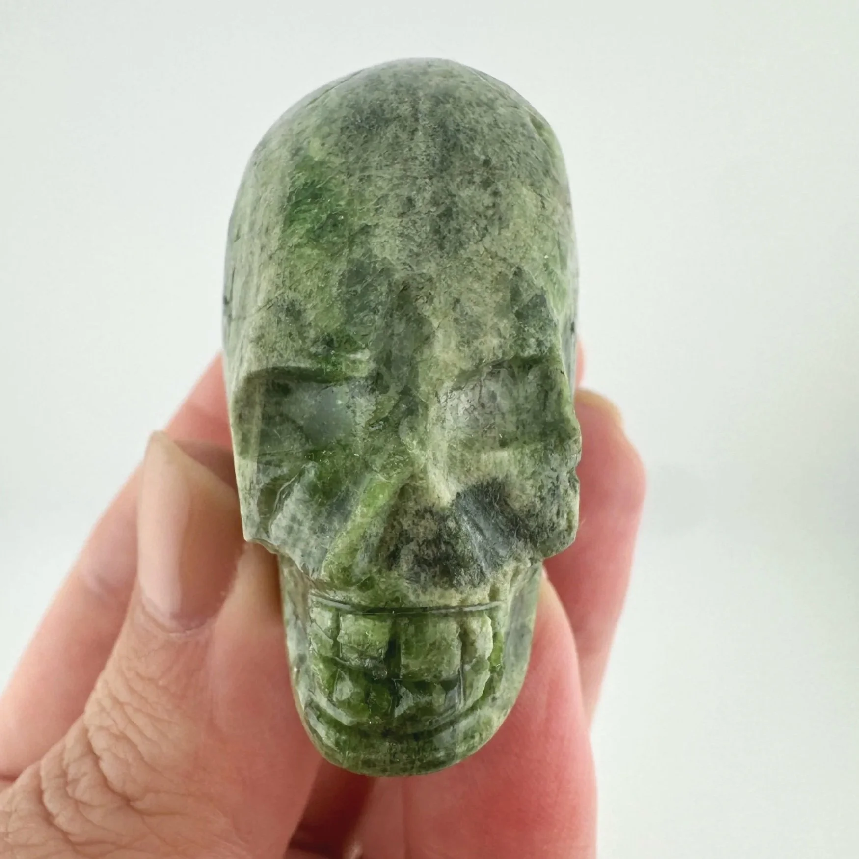 Igor de Souza Green Epidote Skull