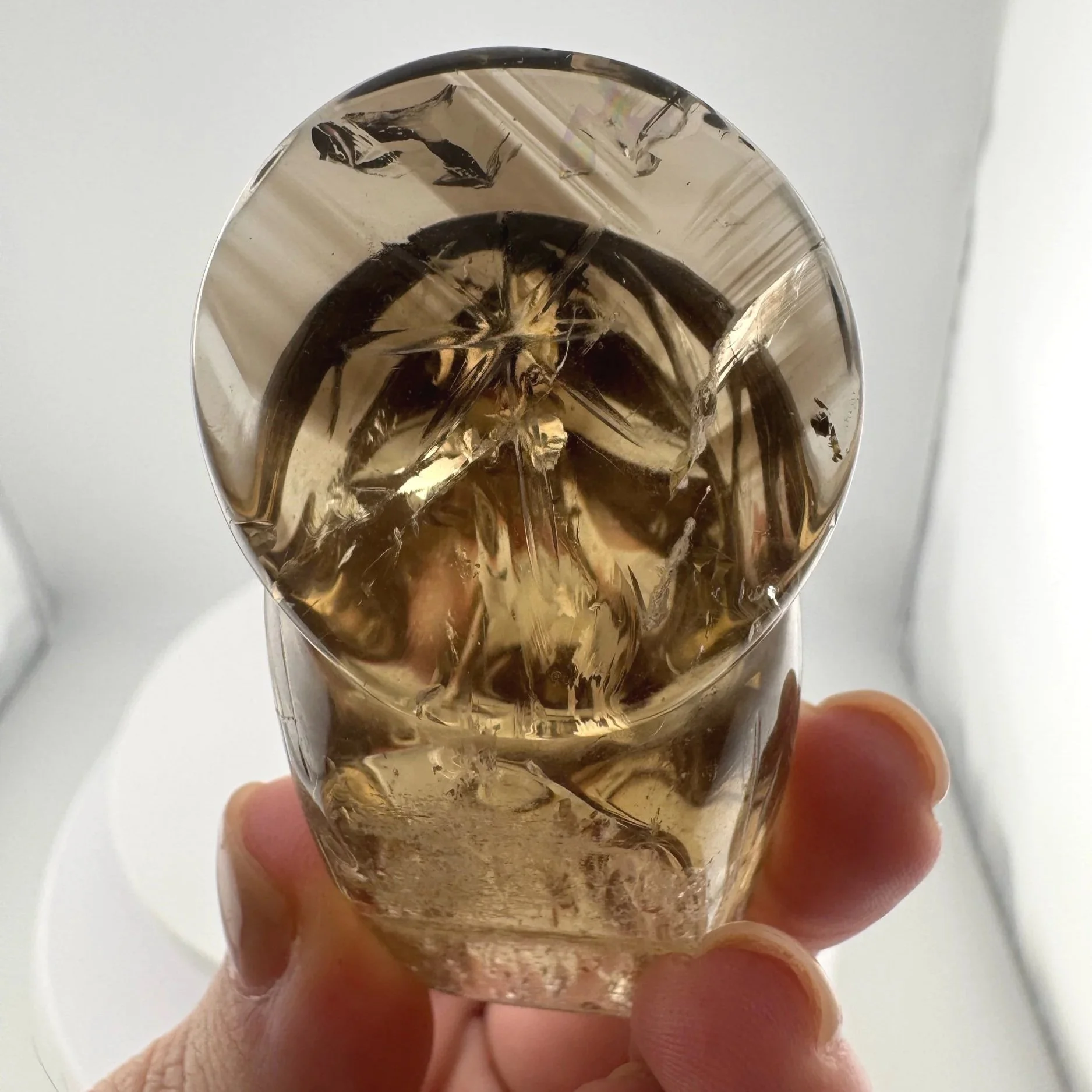 Leandro de Souza Smoky Citrine Jesus Carving