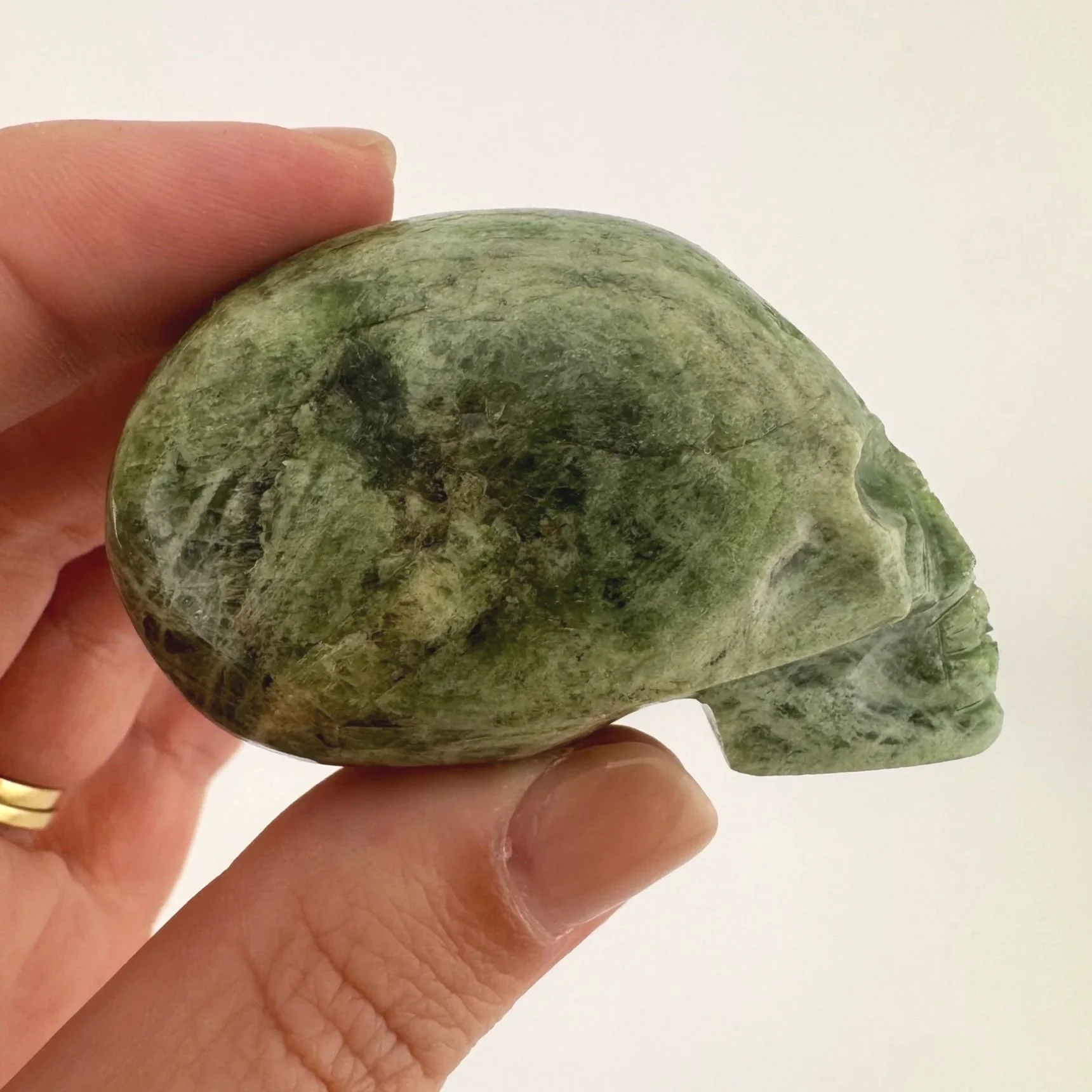 Igor de Souza Green Epidote Skull