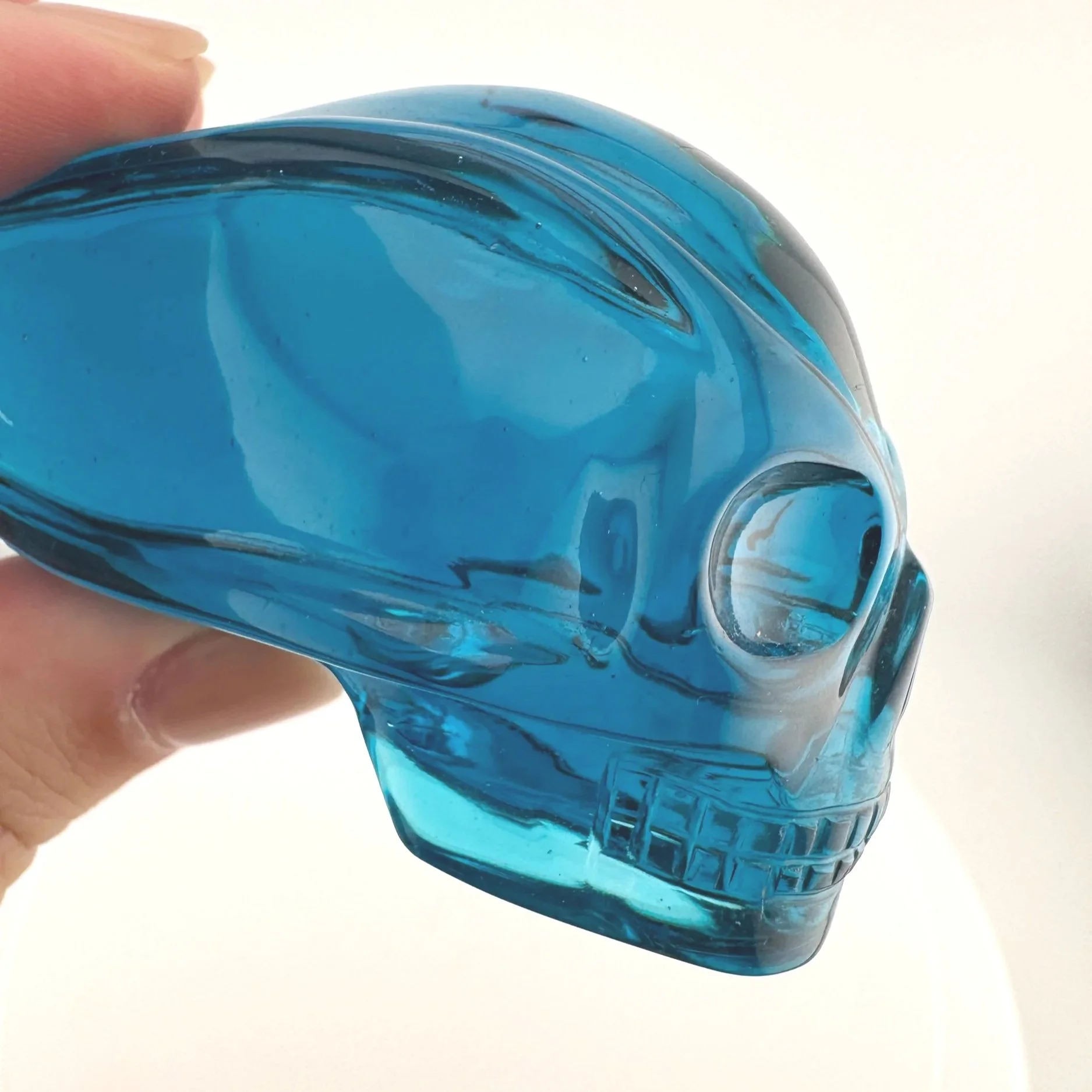 Leandro de Souza Blue Obsidian Traveler Skull