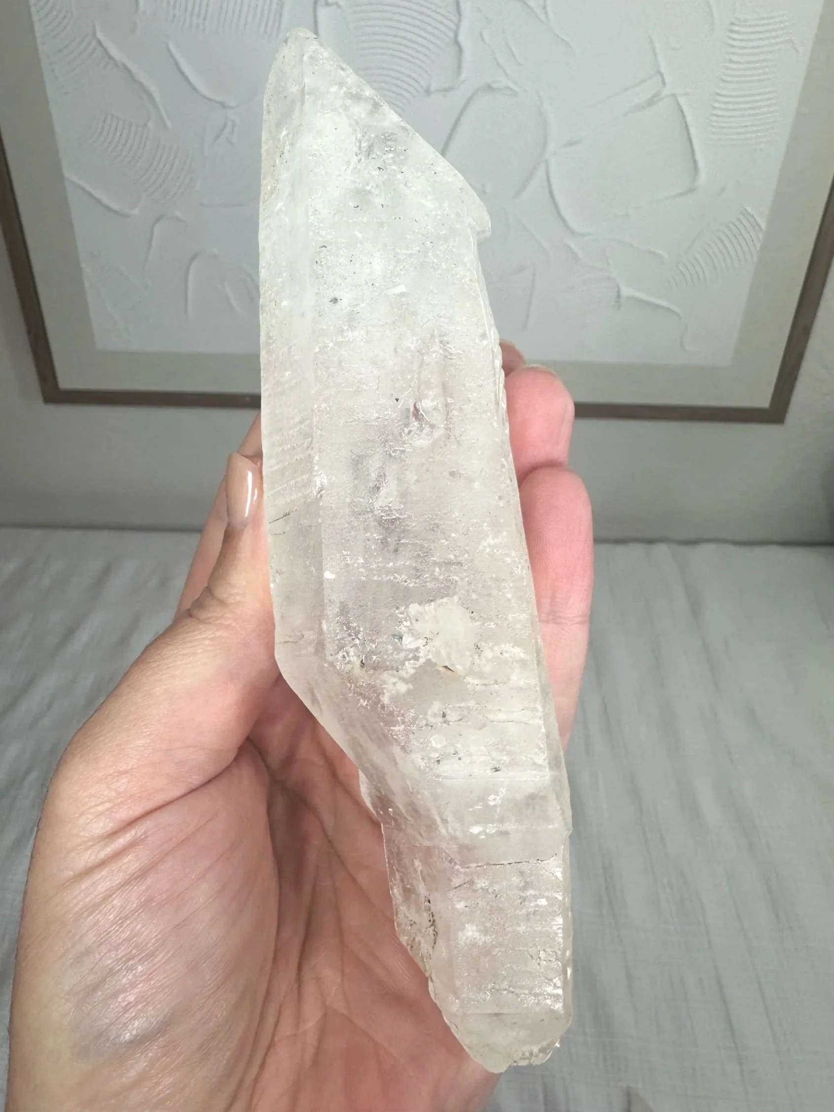 Leandro de Souza Cathedral Quartz Jesus Wand