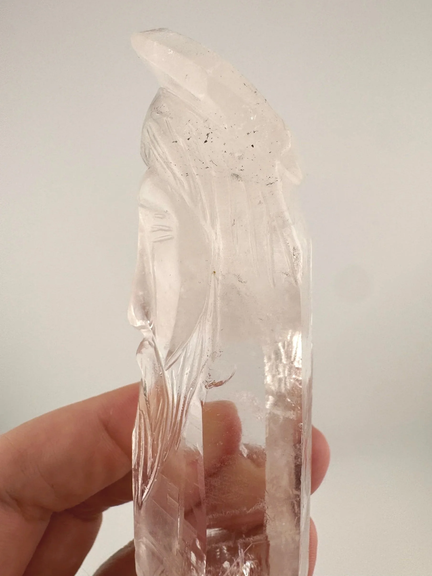 Leandro de Souza Cathedral Quartz Jesus Wand