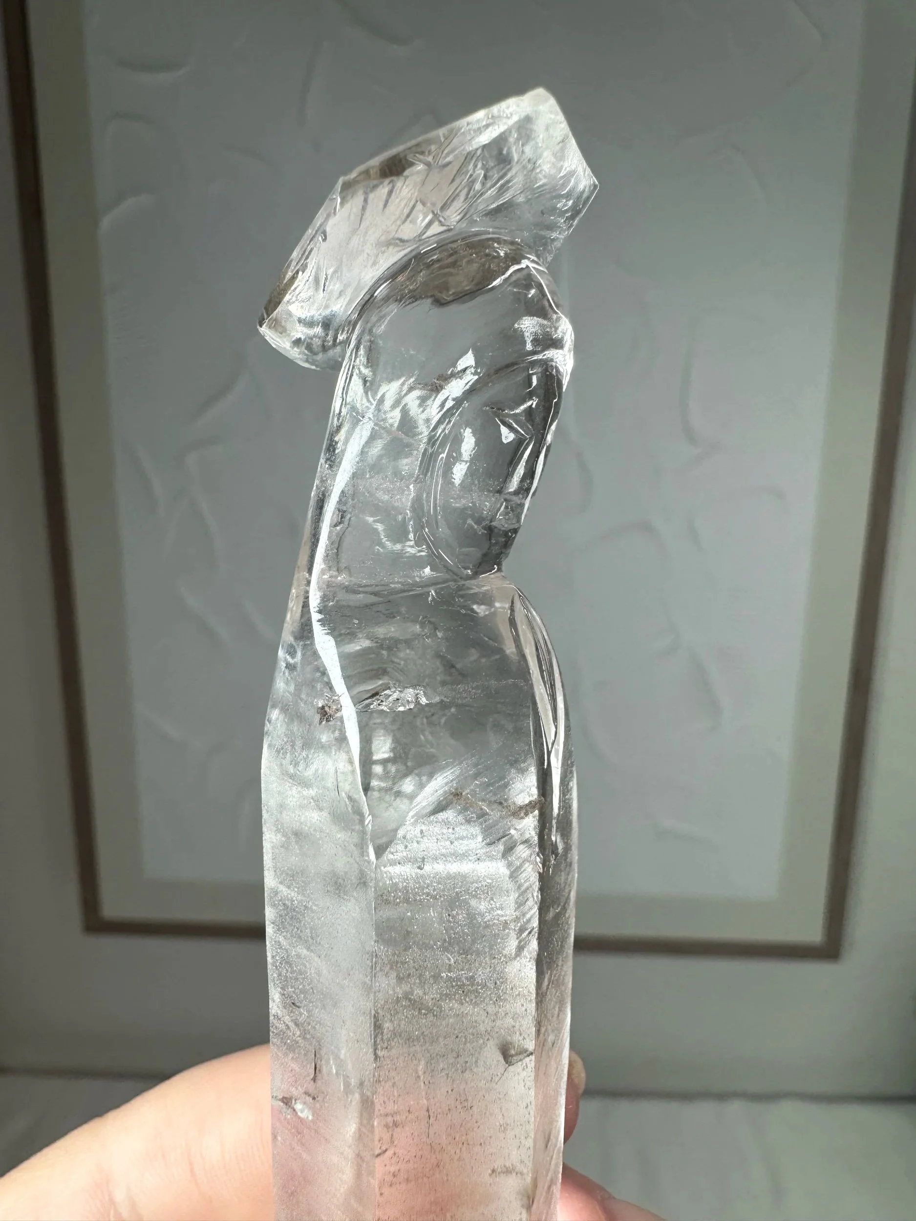 Leandro de Souza Cathedral Quartz Mother Mary Wand