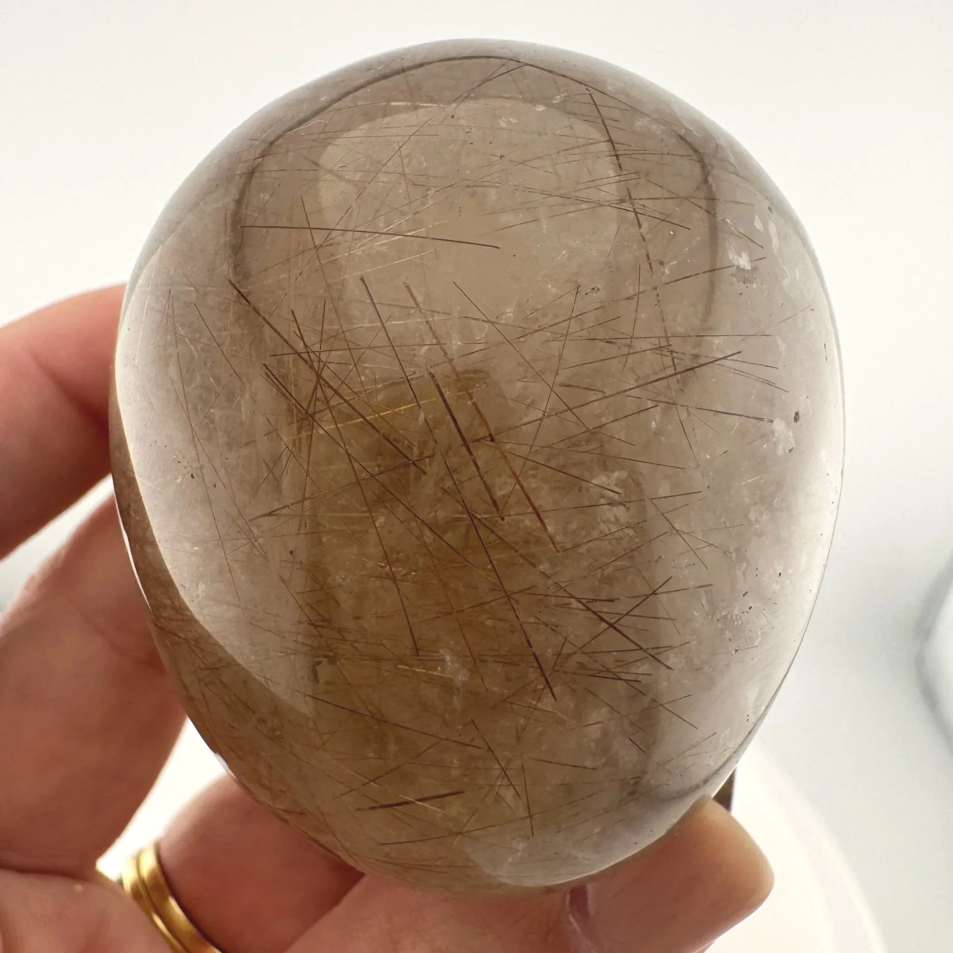 Leandro de Souza Red Rutile in Smoky Quartz Magical Child