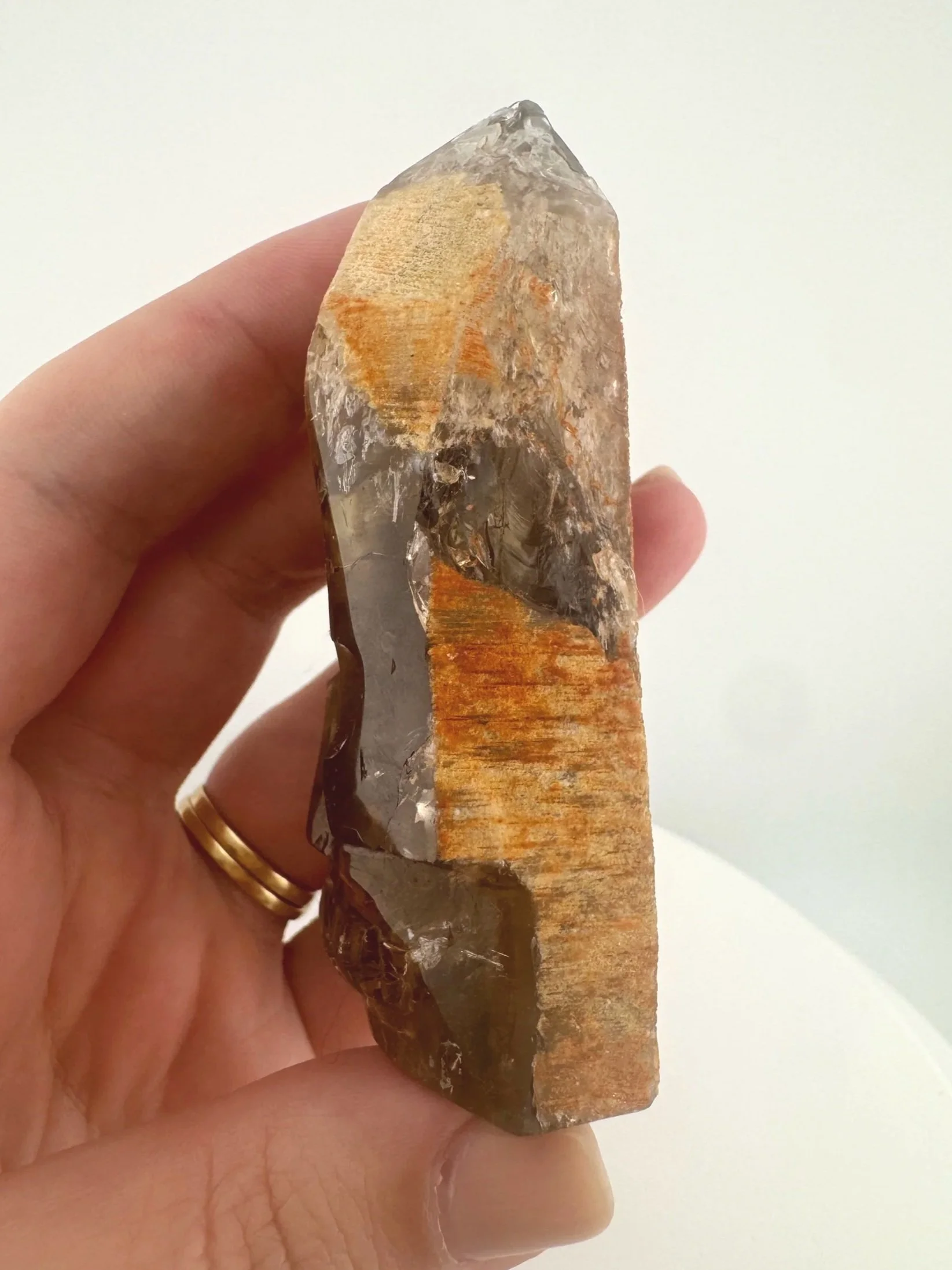 Igor de Souza Morion Tangerine Quartz Shaman Skull
