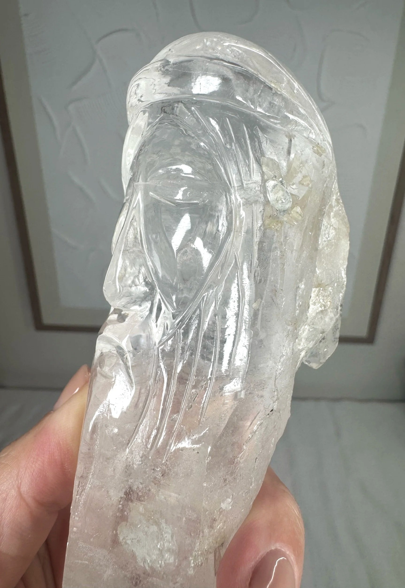 Leandro de Souza Cathedral Quartz Jesus Wand