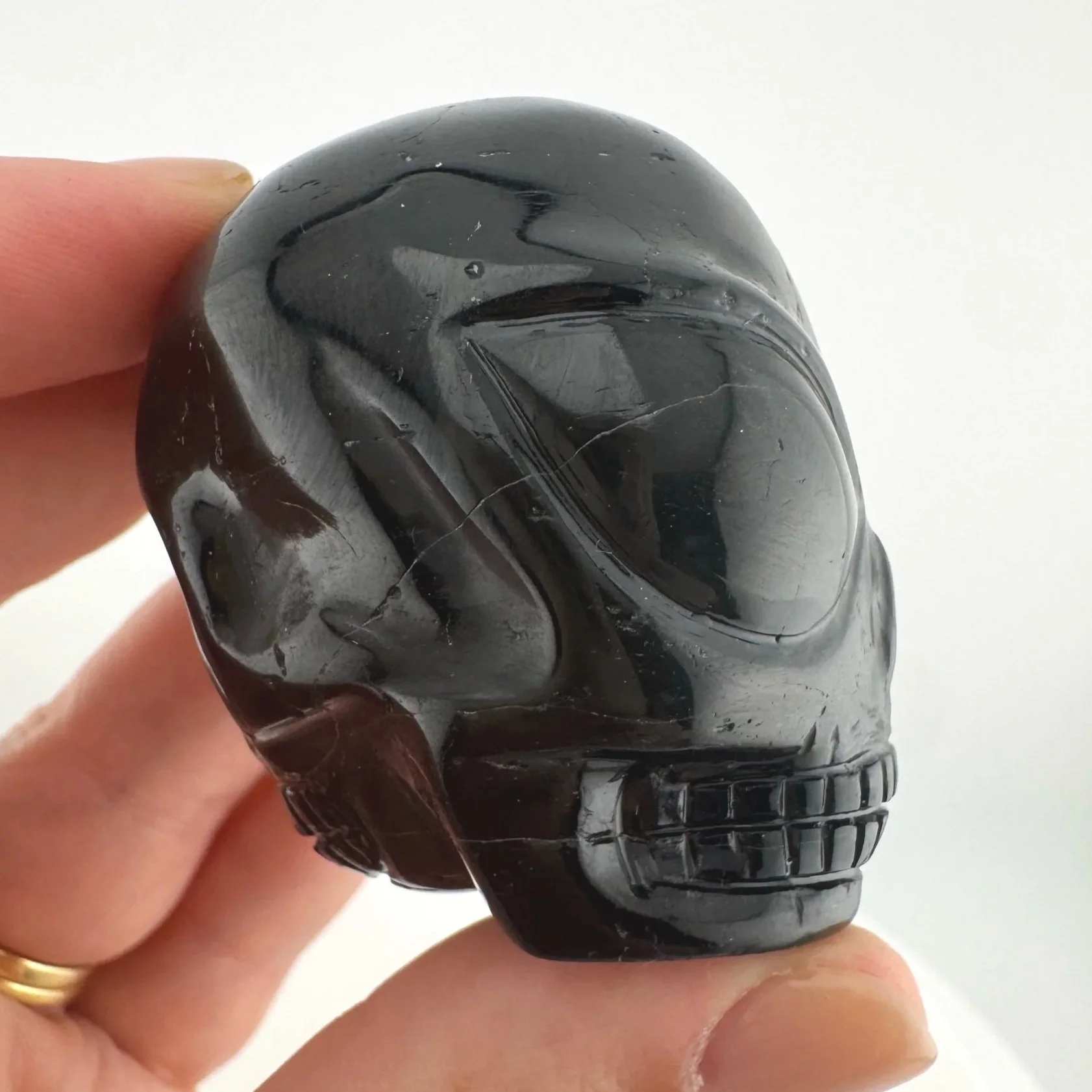 Leandro de Souza Black Tourmaline Star Being Twin Flame Skull