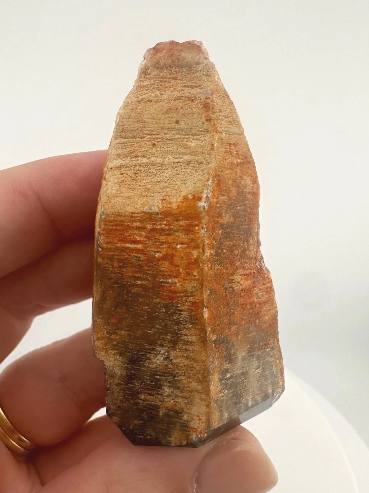 Igor de Souza Morion Tangerine Quartz Shaman Skull