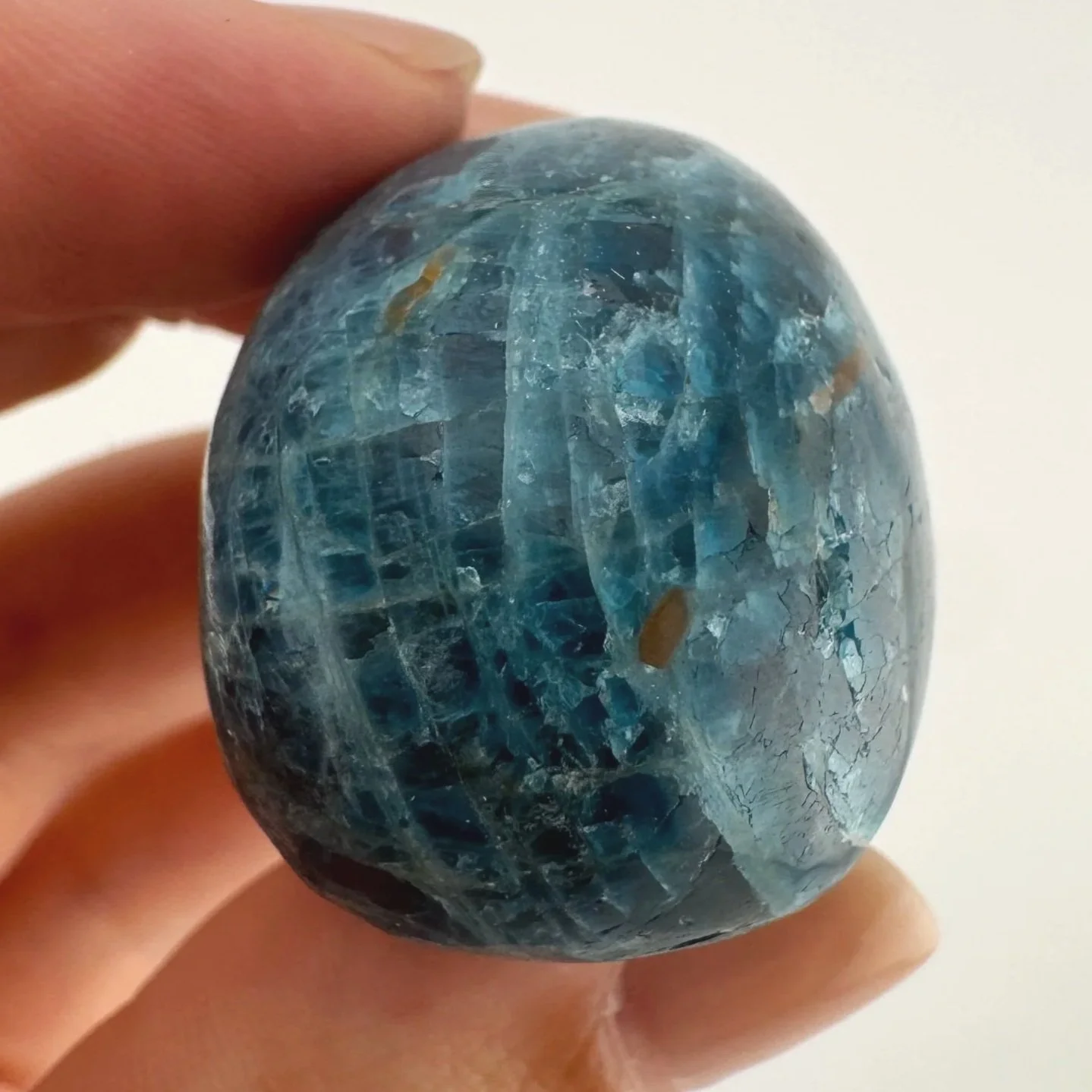 Igor de Souza Blue Apatite Shaman Skull