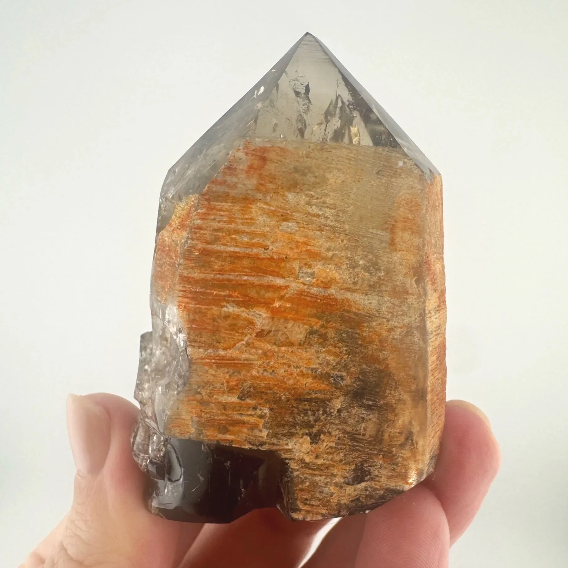 Igor de Souza Morion Tangerine Quartz Shaman Skull