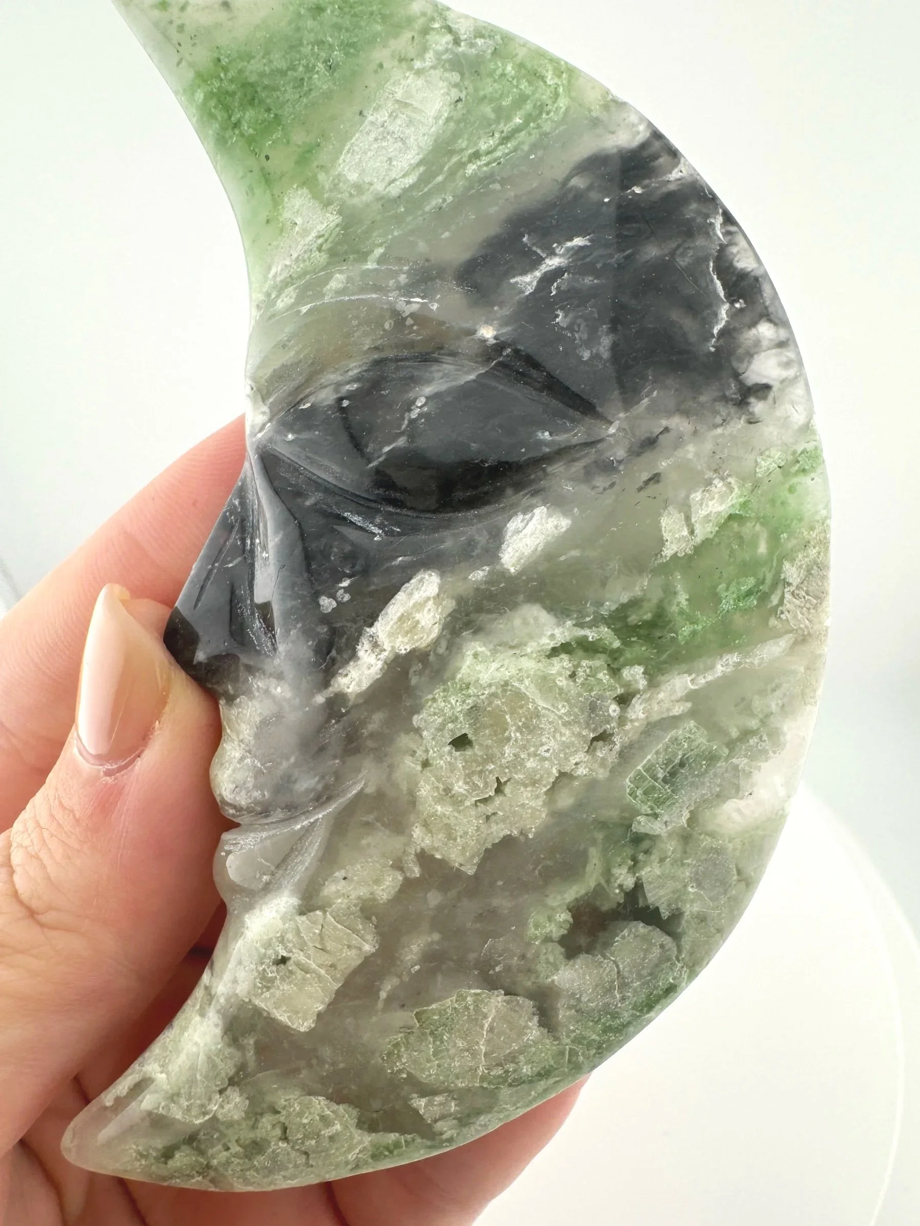 Leandro de Souza Chlorite Chalcedony Moon