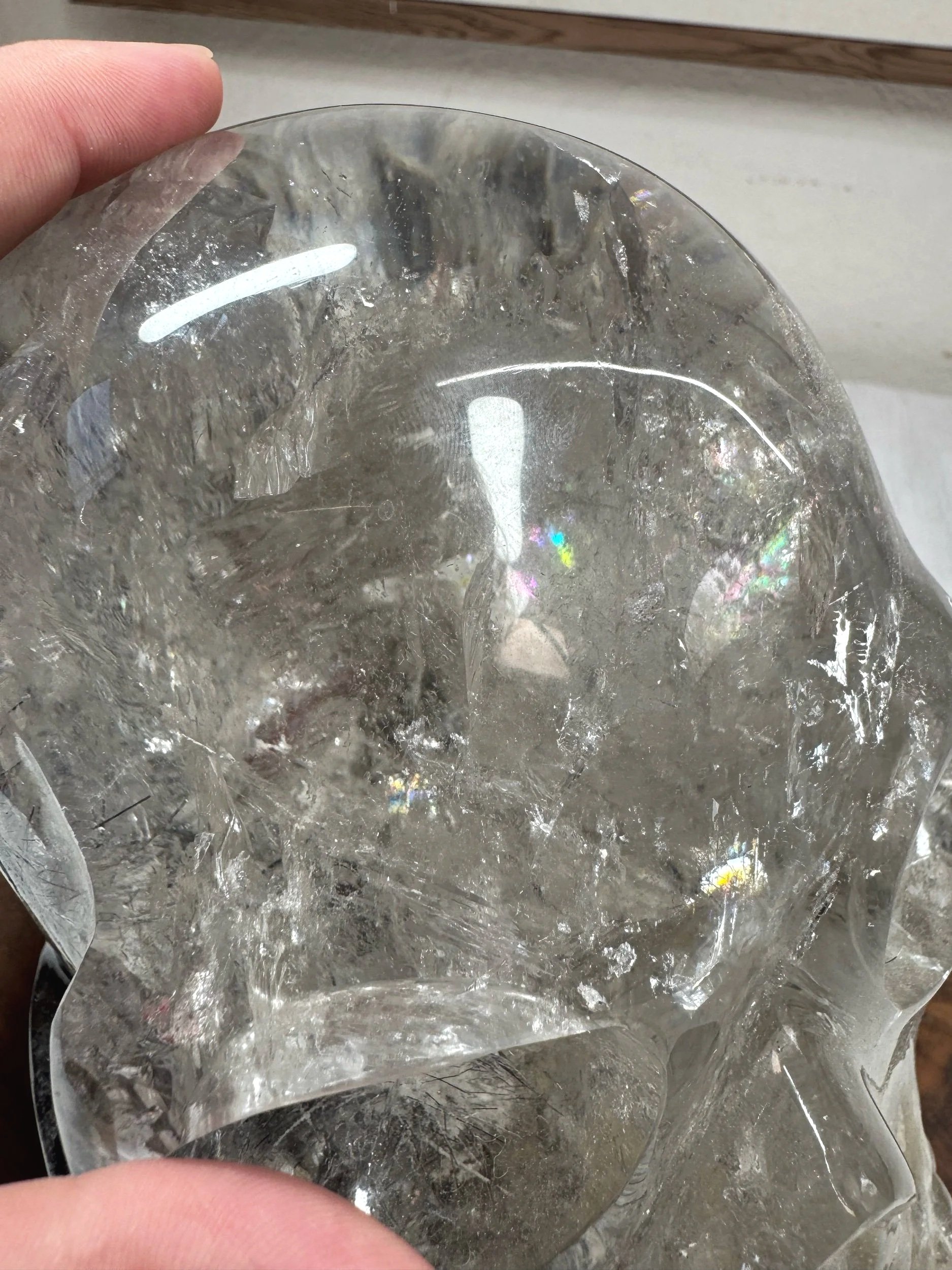 Leandro de Souza Black Tourmaline and Lodolite in Quartz Master Skull
