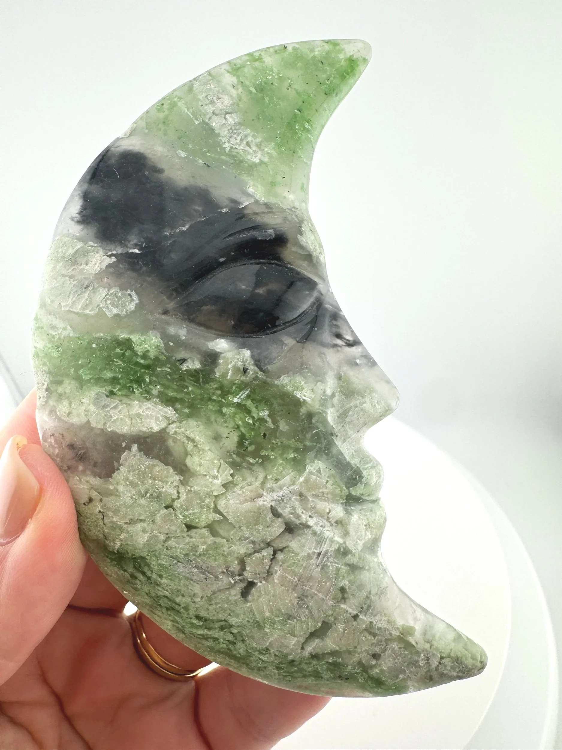 Leandro de Souza Chlorite Chalcedony Moon