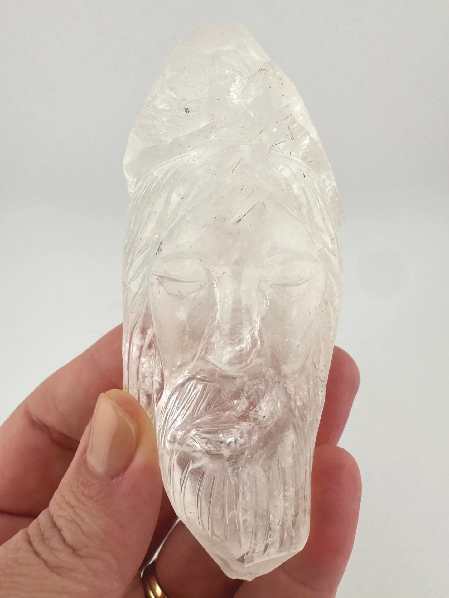 Leandro de Souza Cathedral Quartz Jesus Wand