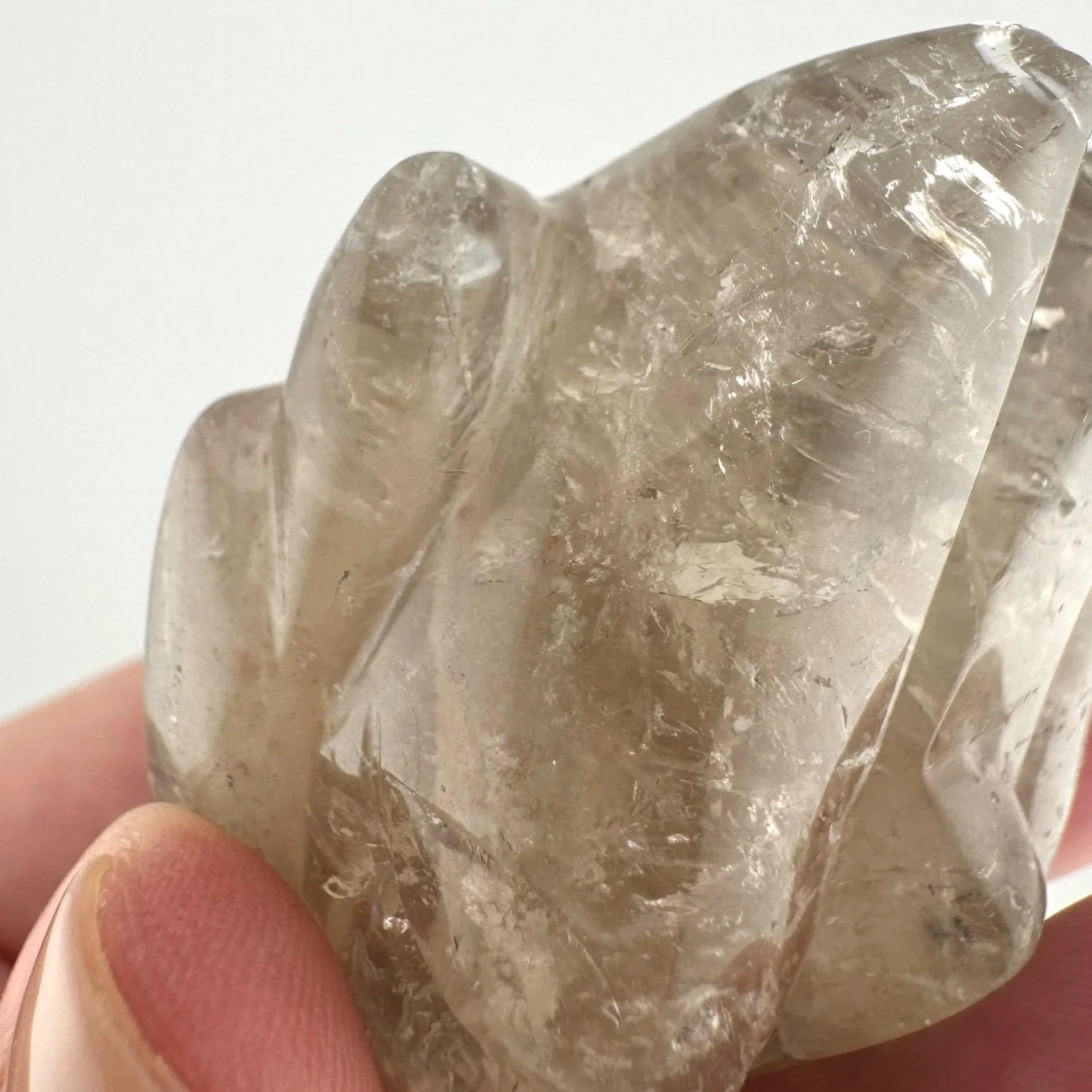 Leandro de Souza Chlorite Phantom Garden Quartz Dragon Skull