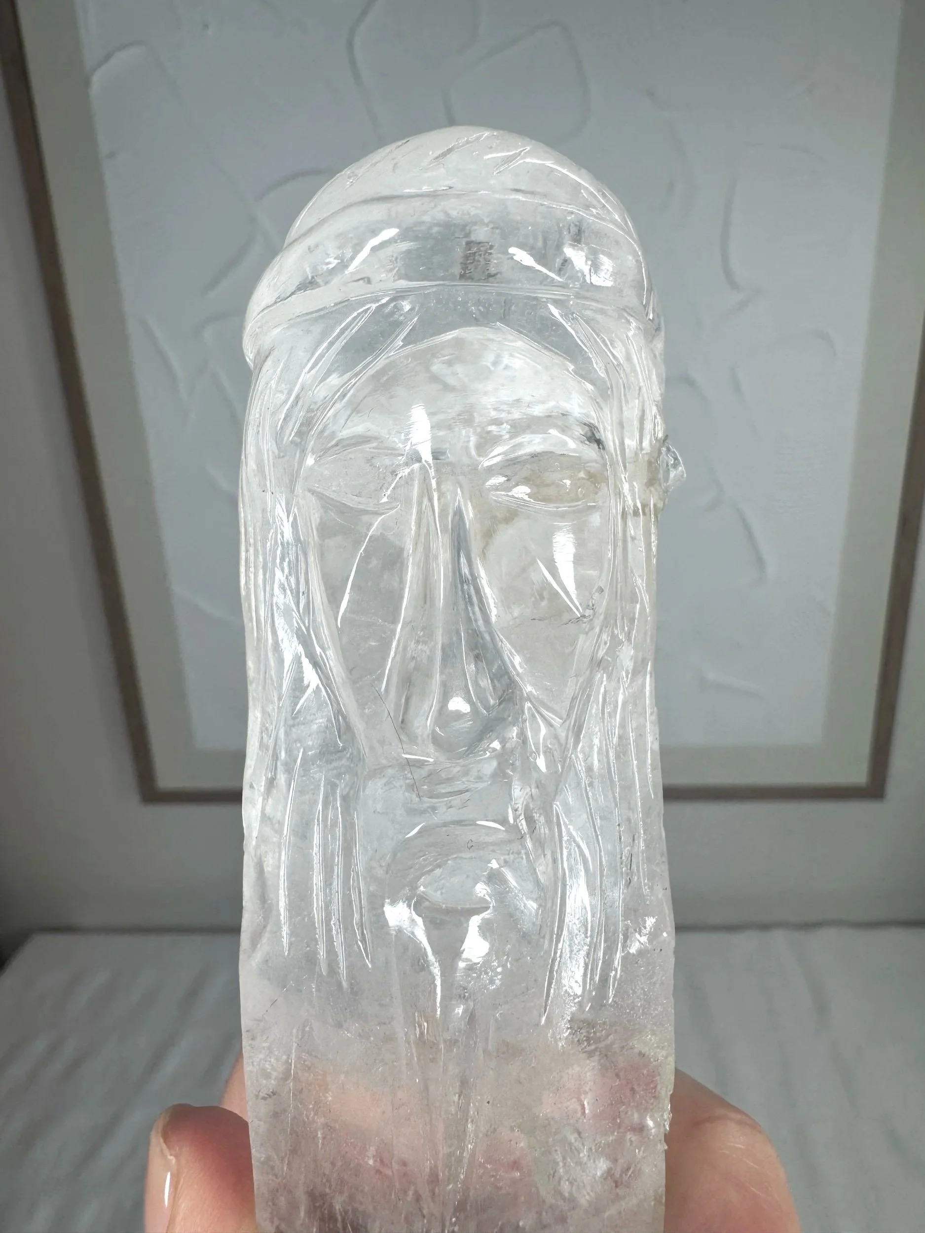 Leandro de Souza Cathedral Quartz Jesus Wand