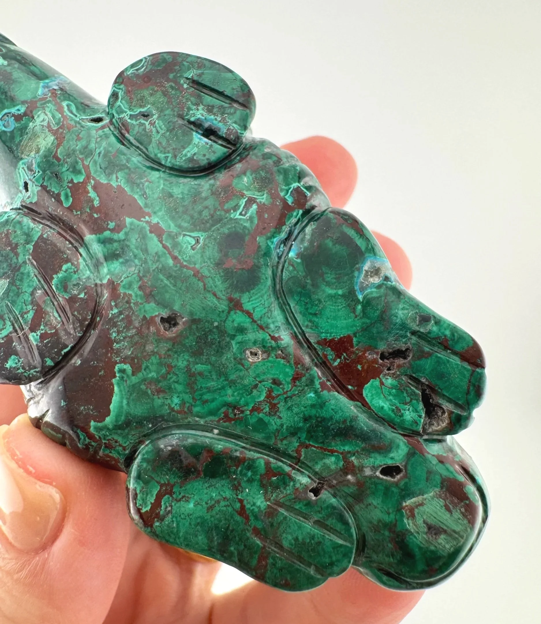 Leandro de Souza Malachite Chrysocolla Dodo Dragon