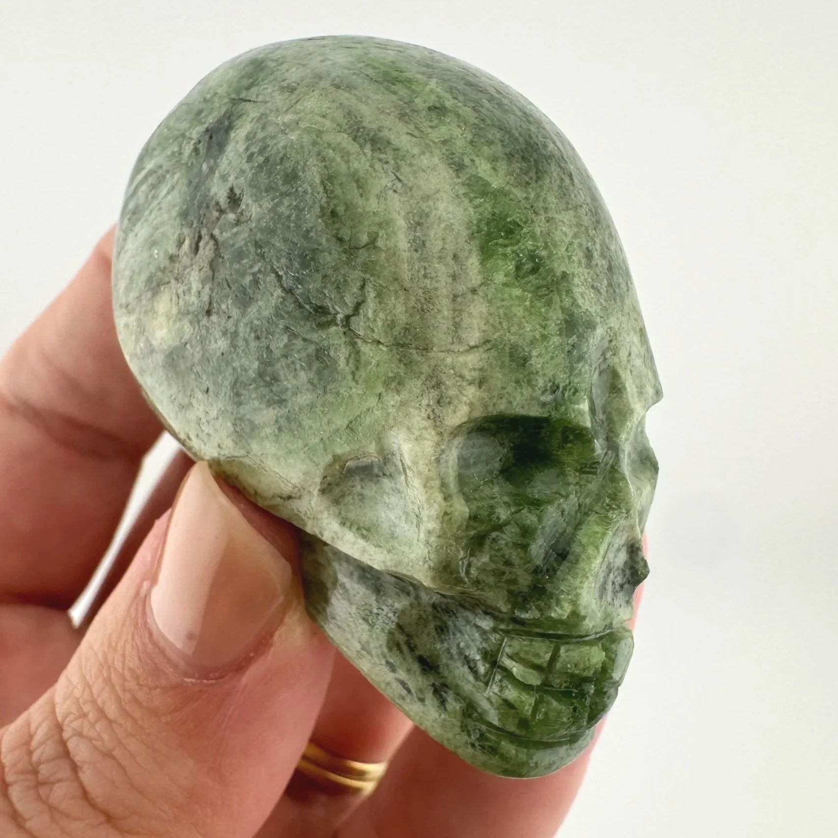 Igor de Souza Green Epidote Skull