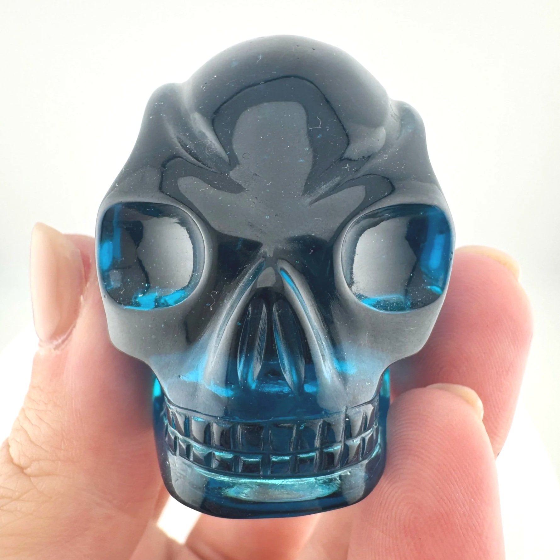 Leandro de Souza Blue Obsidian Traveler Skull