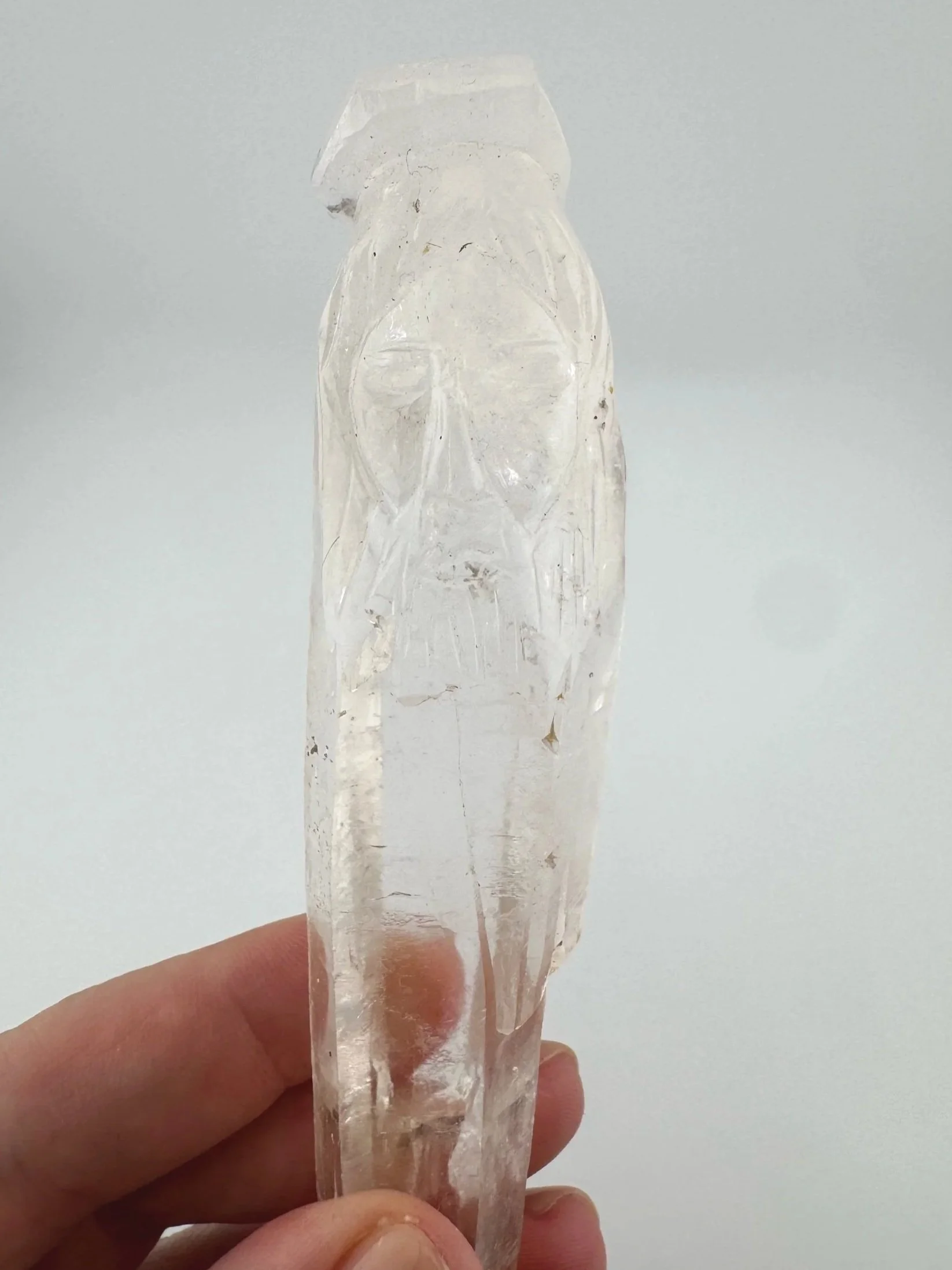 Leandro de Souza Cathedral Quartz Jesus Wand